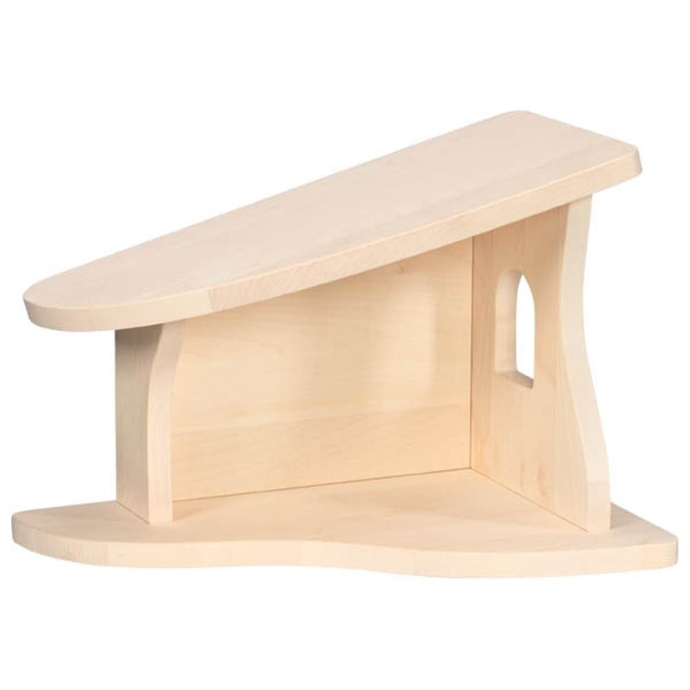 goki Spielwelt Bauernhofstall und Weihnachtskrippe 80617 aus Holz, 42 cm, (Stall- und Krippenset), Montiert, Weihnachtsstern, Doppelnutzung, Holz, Made in Europe