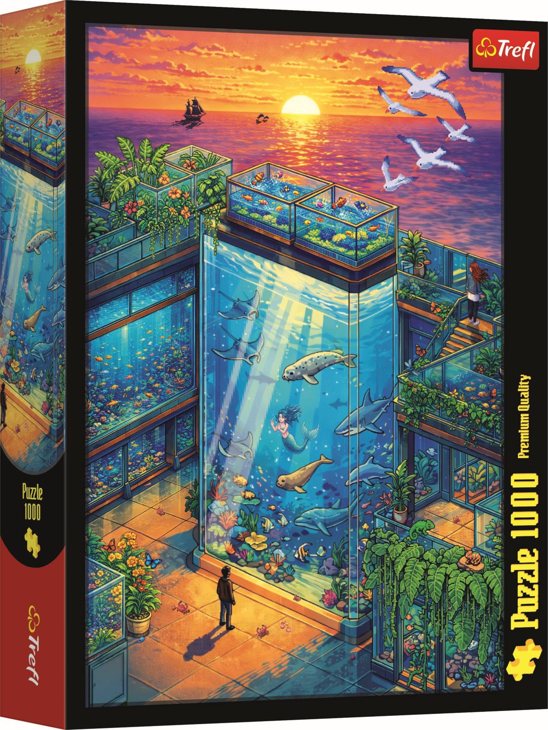 Trefl Puzzle Trefl, Pixel Art, Muster 2, 1000 Teile Puzzle, 1000 Puzzleteile