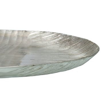 Bigbuy Dekoschale Schale Tischdekoration 39 x 39 x 3 cm Silber Aluminium
