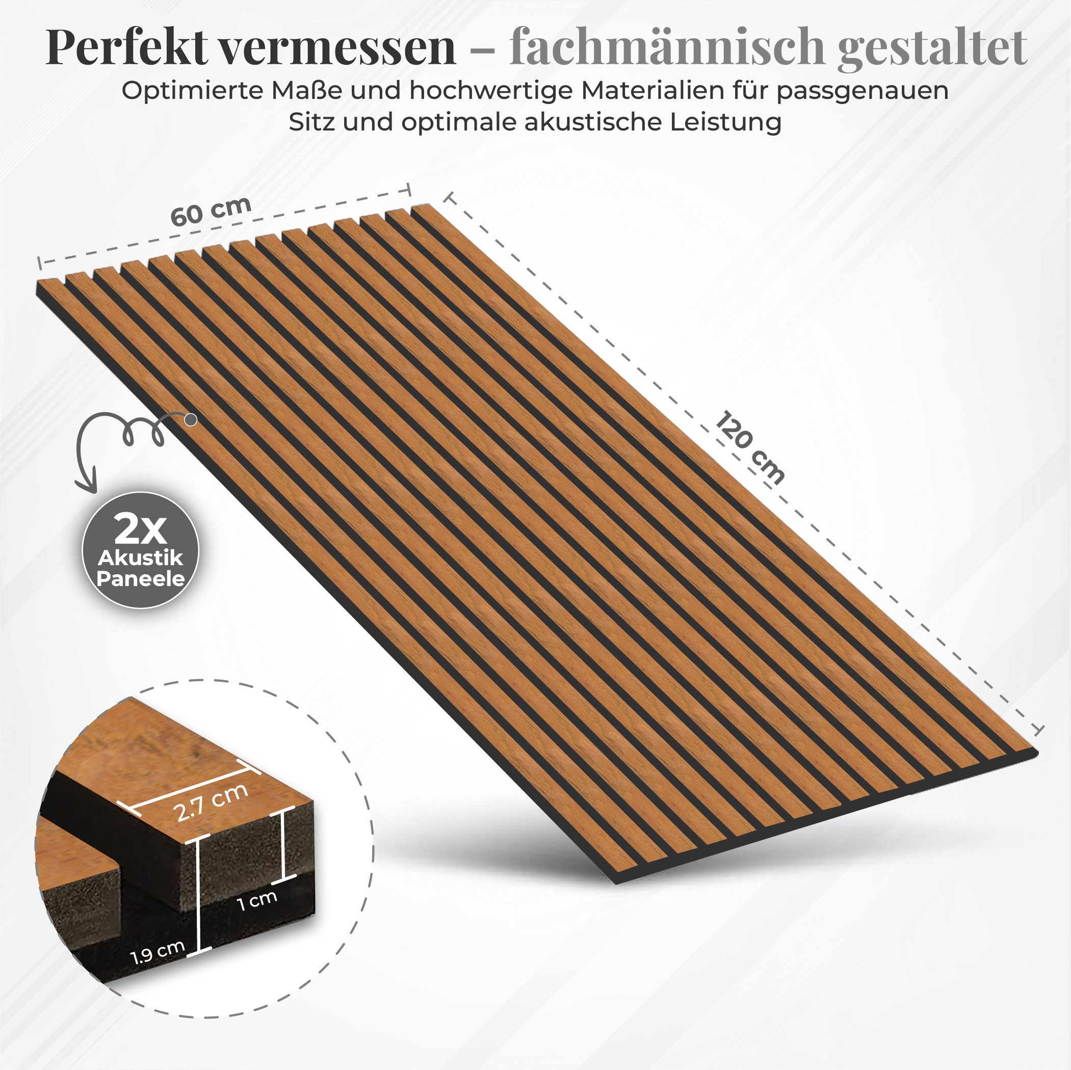 IZODEKOR 3D Wandpaneel IZODEKOR 3D Wandpaneele Holz Schalldämmung, Akustikp günstig online kaufen