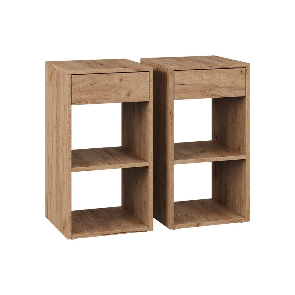 Vicco Nachtschrank Dany, Goldkraft Eiche, 2er Set (2-St)