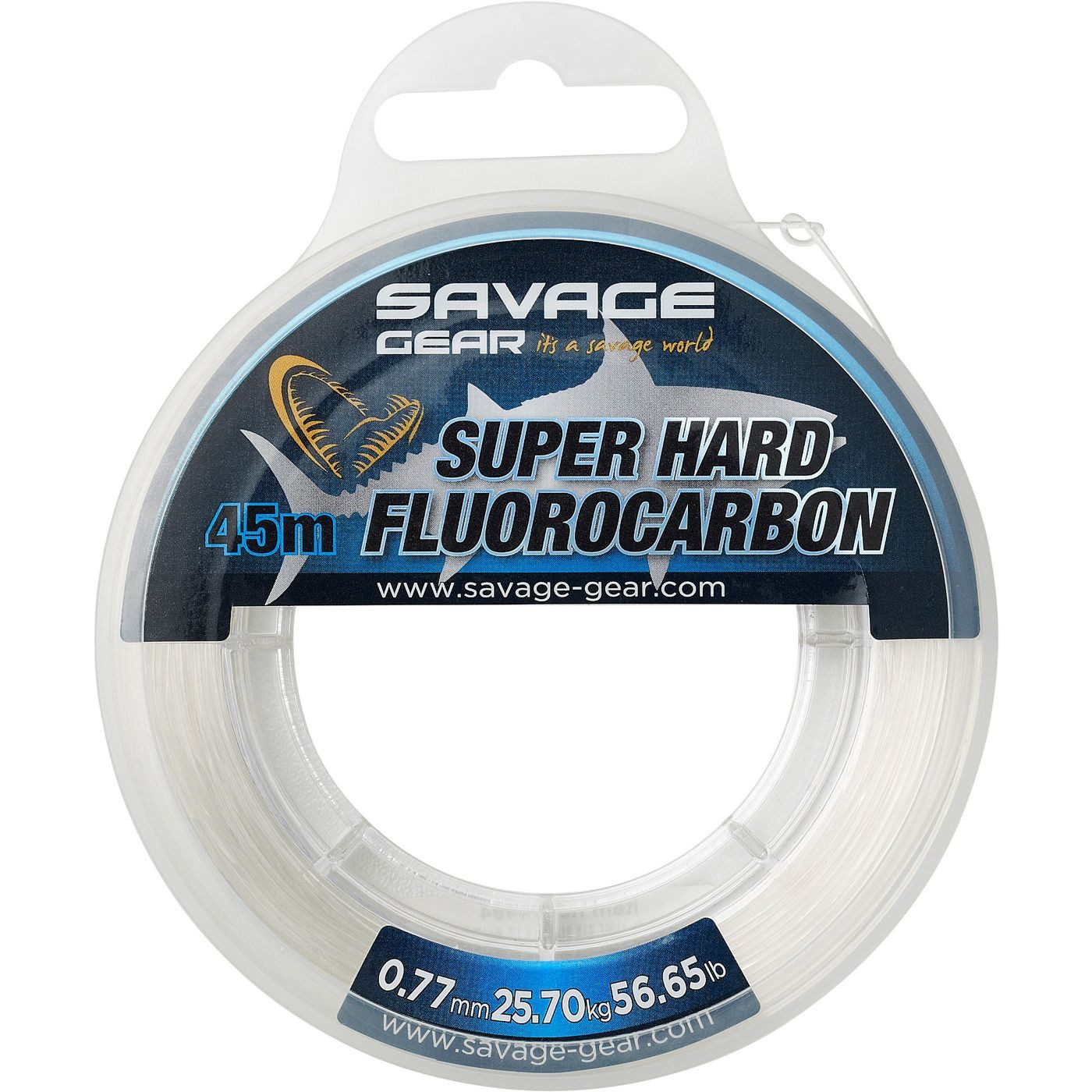 Vorfachschnur Savage Gear 0,77mm Super Hard 25,7kg Fluorocarbon 45m