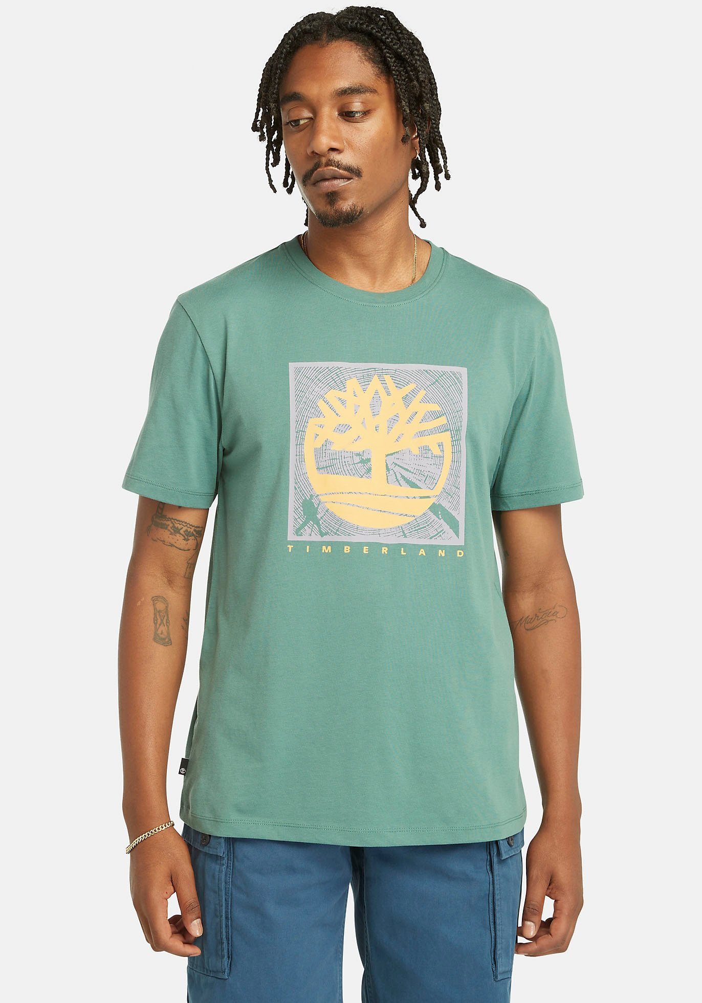 Timberland T-Shirt Short Sleeve Front Graphic Tee in großen Größen