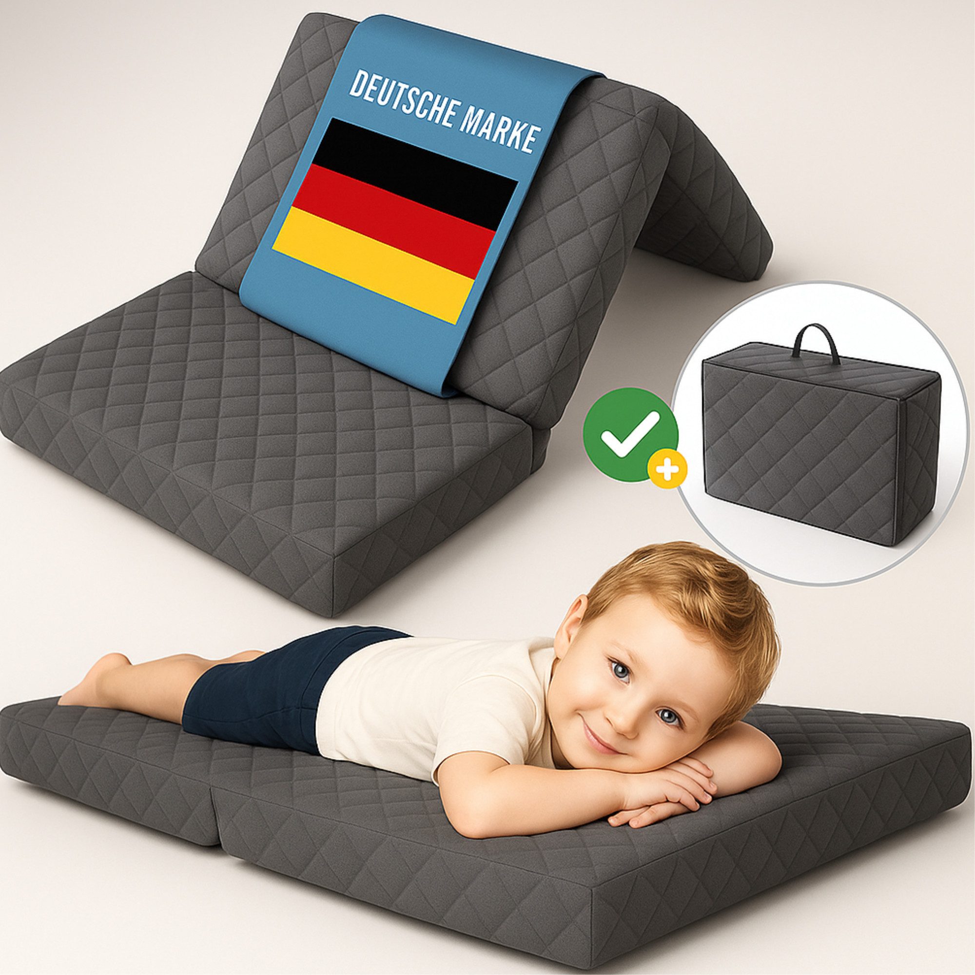 Reisebett-Matratzen COZY Faltmatratze zum Campen Reisebettmatratze, ALAVYA Home Kids, 6 cm hoch, für Baby und Kinder Gästematratze Klappmatratze