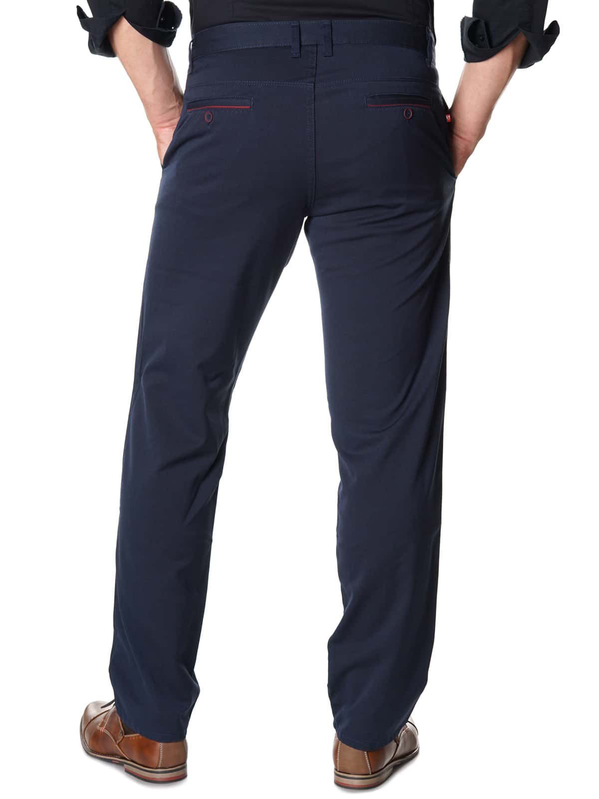 Stanley Jeans Chinohose Chino Hose Stretch Bequeme Comfort Business Regular Fit Navy 056 (1-tlg) im eleganten Look