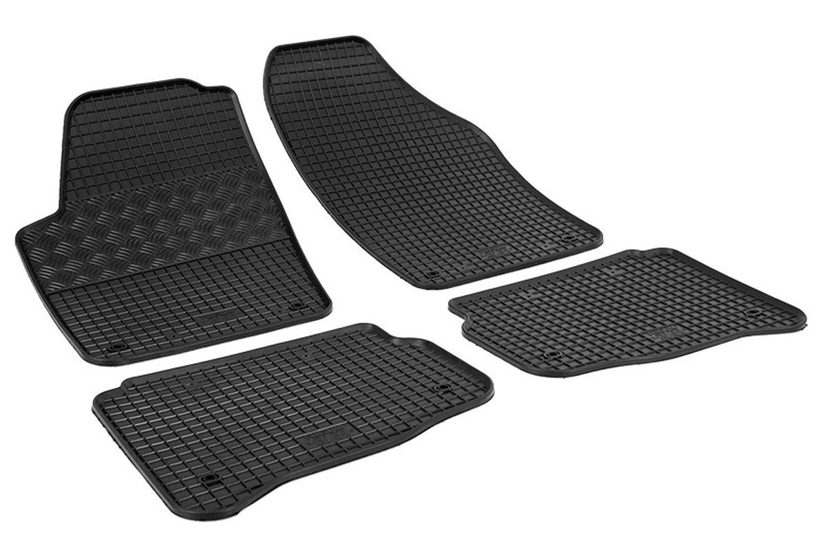 AZUGA Auto-Fußmatten Gummi-Fußmatten passend für Polo für Schrägheck 3-/5-türer VW 2002-6/2009, 9N/9N3 ab VW Polo