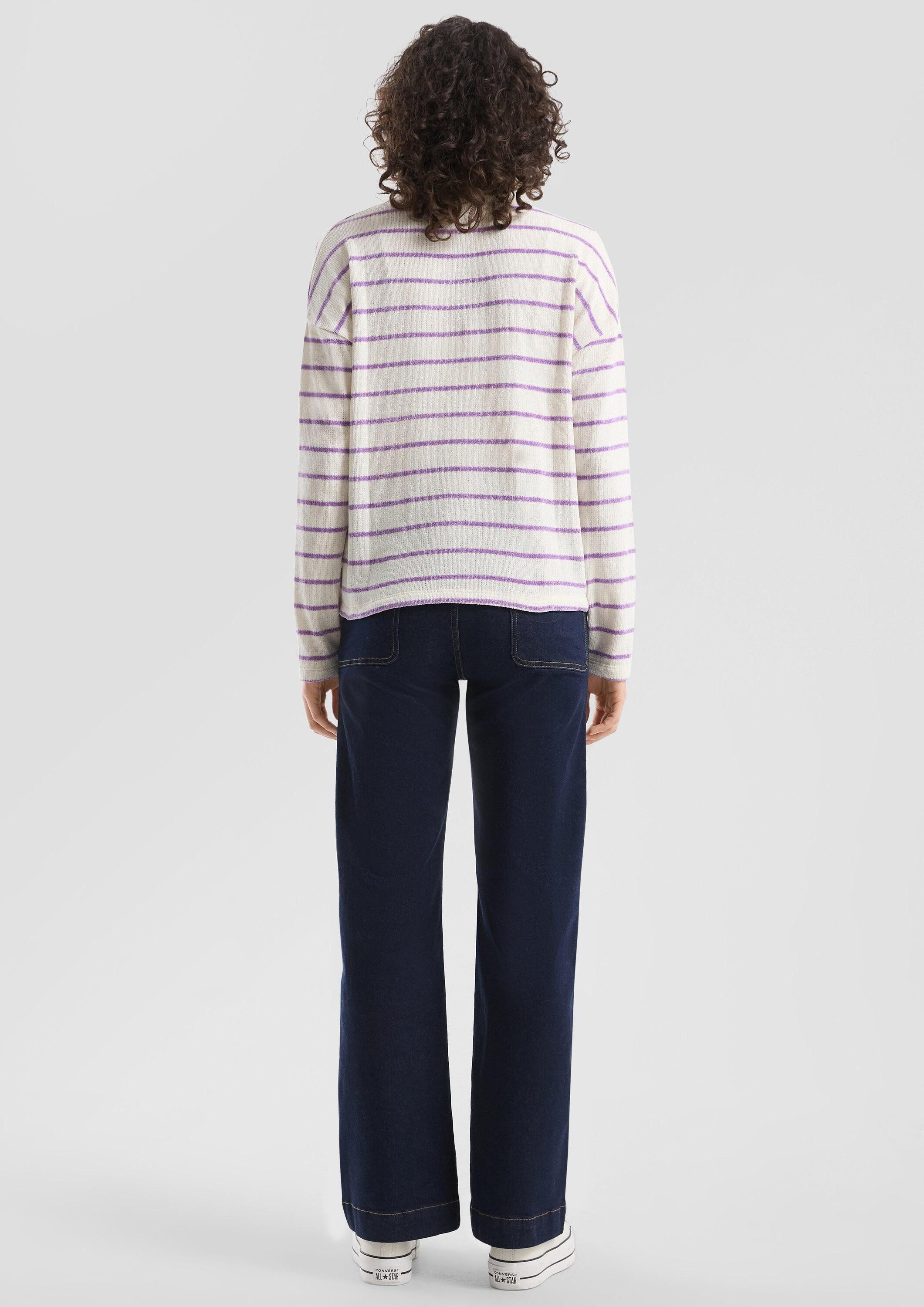QS Longpullover Strickpullover Weicher Pullover