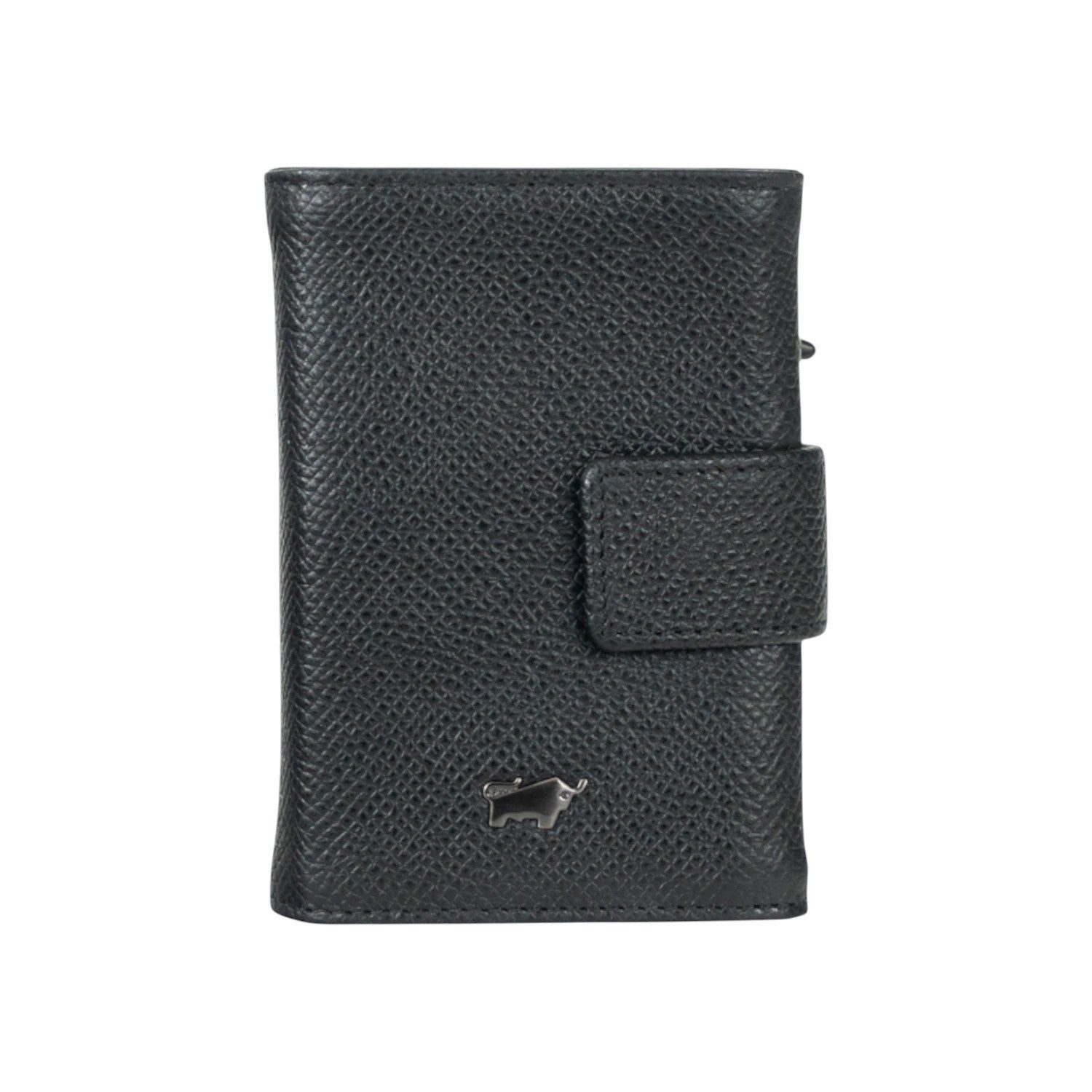 Braun Büffel Mini Geldbörse ROBIN RFID Slim Wallet Münzfach schwarz