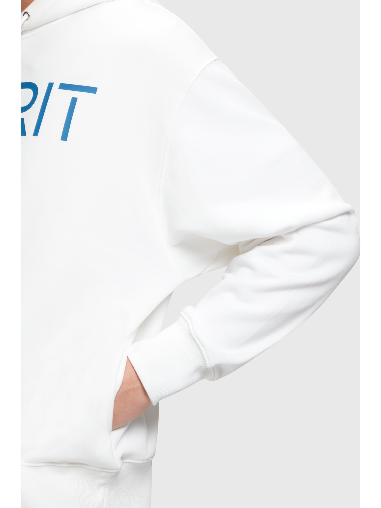 Esprit Sweatshirt Logo-Hoodie WHITE (1-tlg)