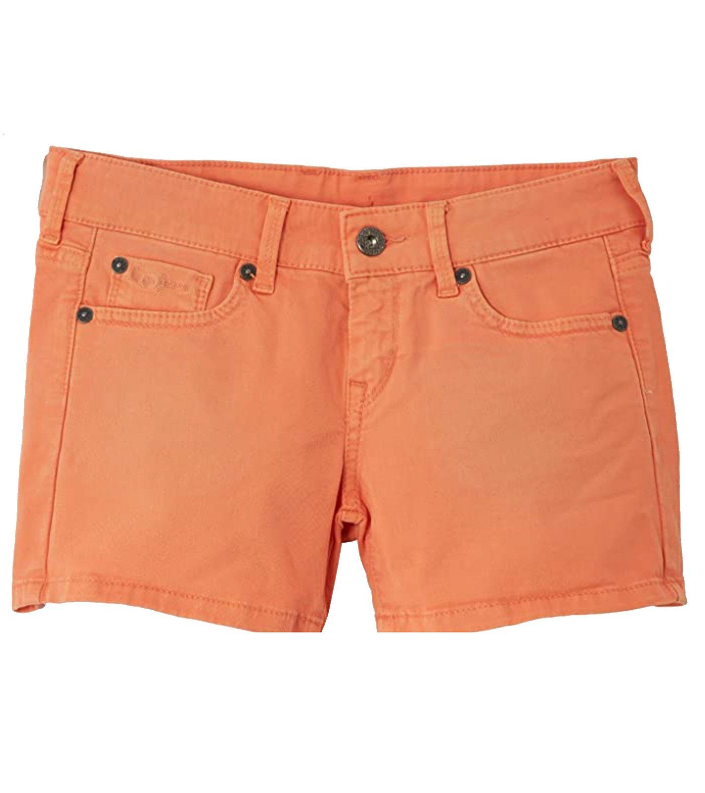Pepe Jeans Shorts »Pepe Jeans Foxtail Shorts regulierbare Damen Jeans-Shorts  im 5-Pocket-Style Sommer-Hose Orange«