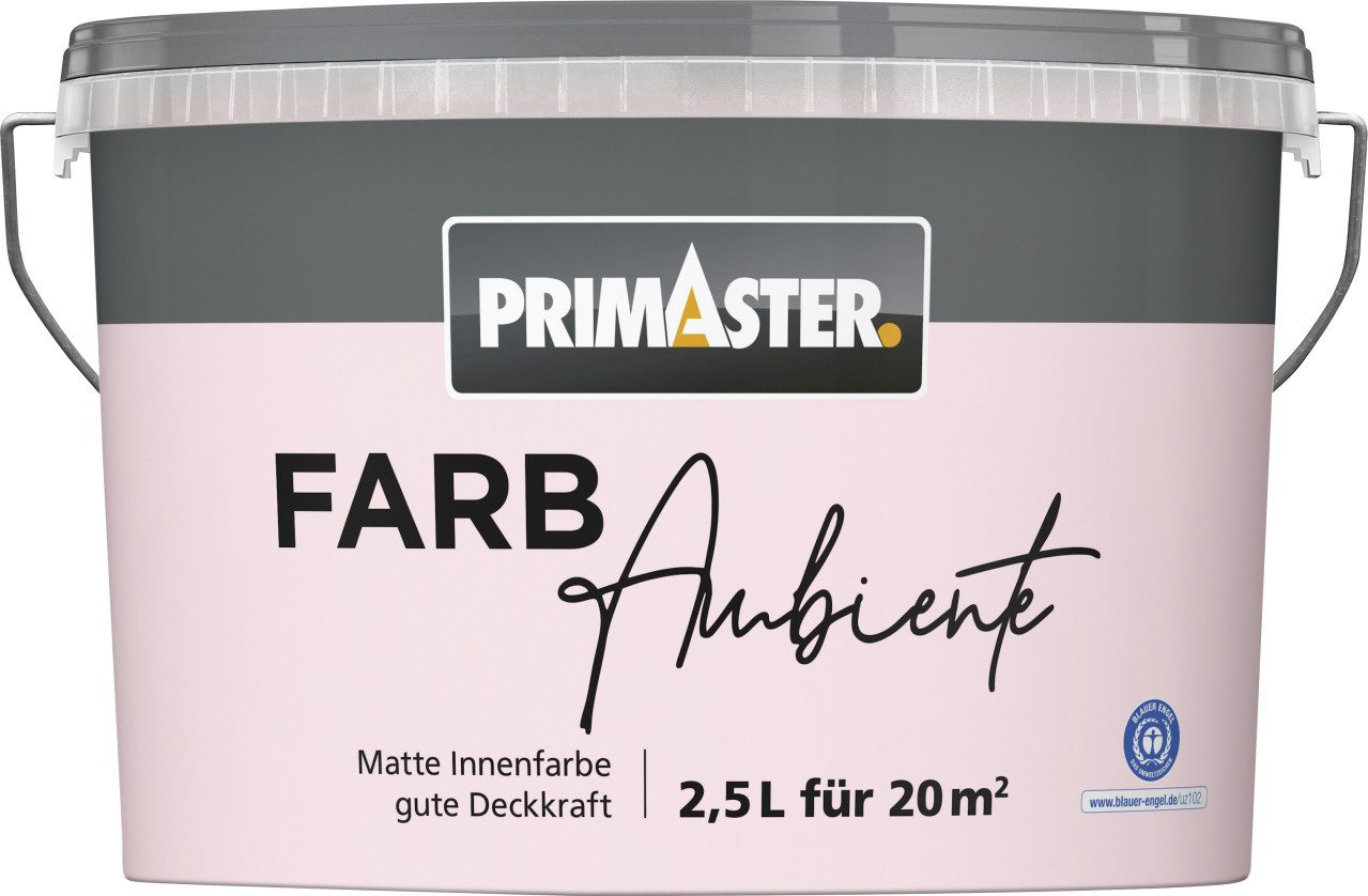 Primaster Wandfarbe Primaster Farbambiente Wandfarbe matt rose 2,5 L