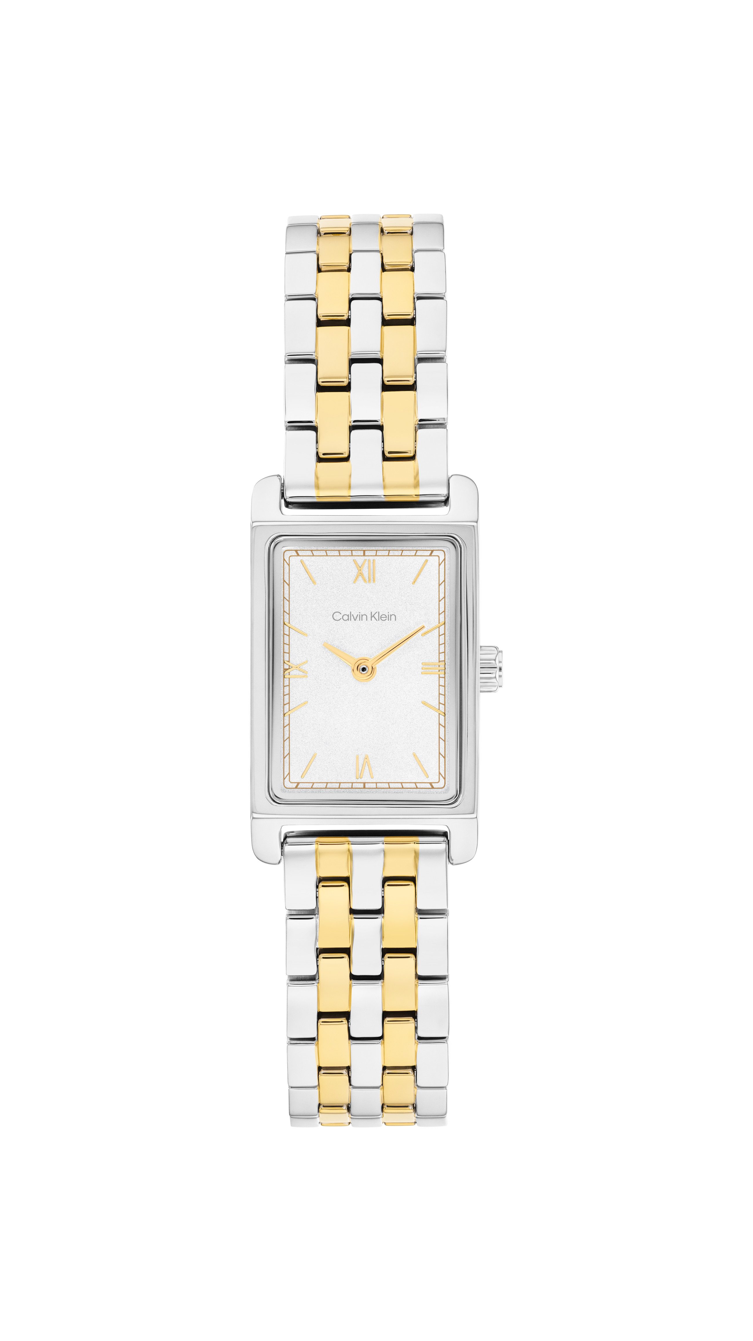 Calvin Klein Quarzuhr CK Light 25100199, Armbanduhr, Damenuhr, Edelstahlarmband, analog