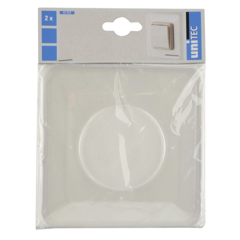 UNITEC Abdeckrahmen Tapetenschoner 1-fach transparent 2x, PP – Bild 5 von 5