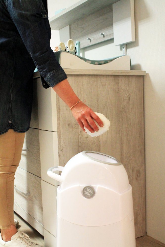 Diaper Champ Windeleimer Geruchsdichter Windeleimer Diaper Champ medium - normale Müllbeutel, ohne Nachfüllkassetten, geruchsdicht, in 3 Größen erhältlich