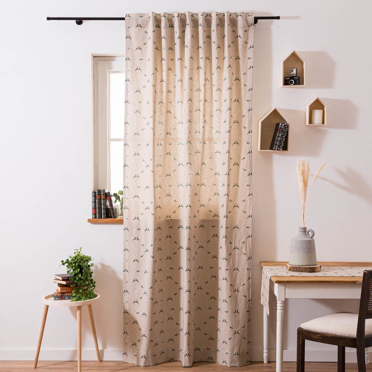 SCHÖNER LEBEN. Vorhang Vorhang Smok-Schlaufe Leinenlook günstig online kaufen