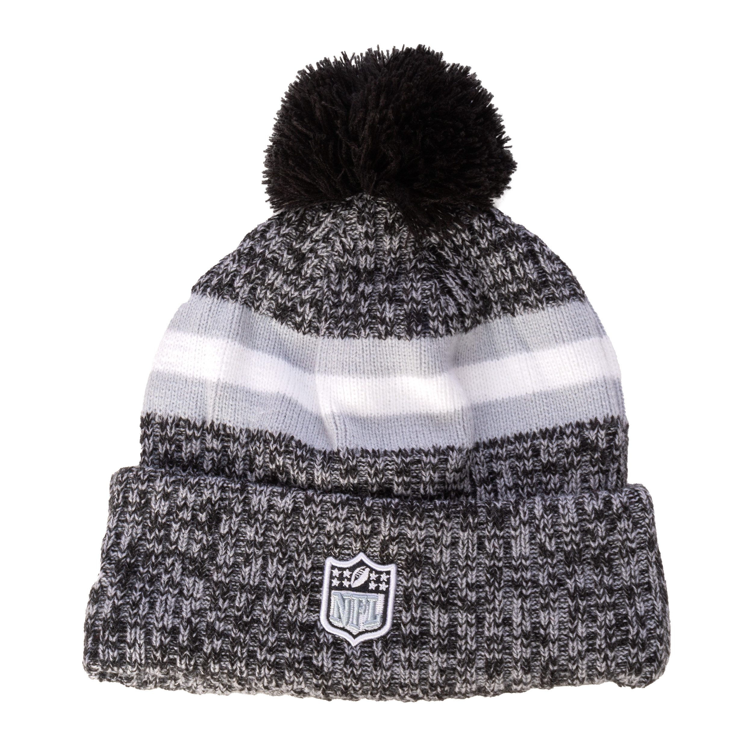 New Era Strickmütze Mütze New Era NFL Las Vegas Raiders SL23 doppelt gelegter Umschlag