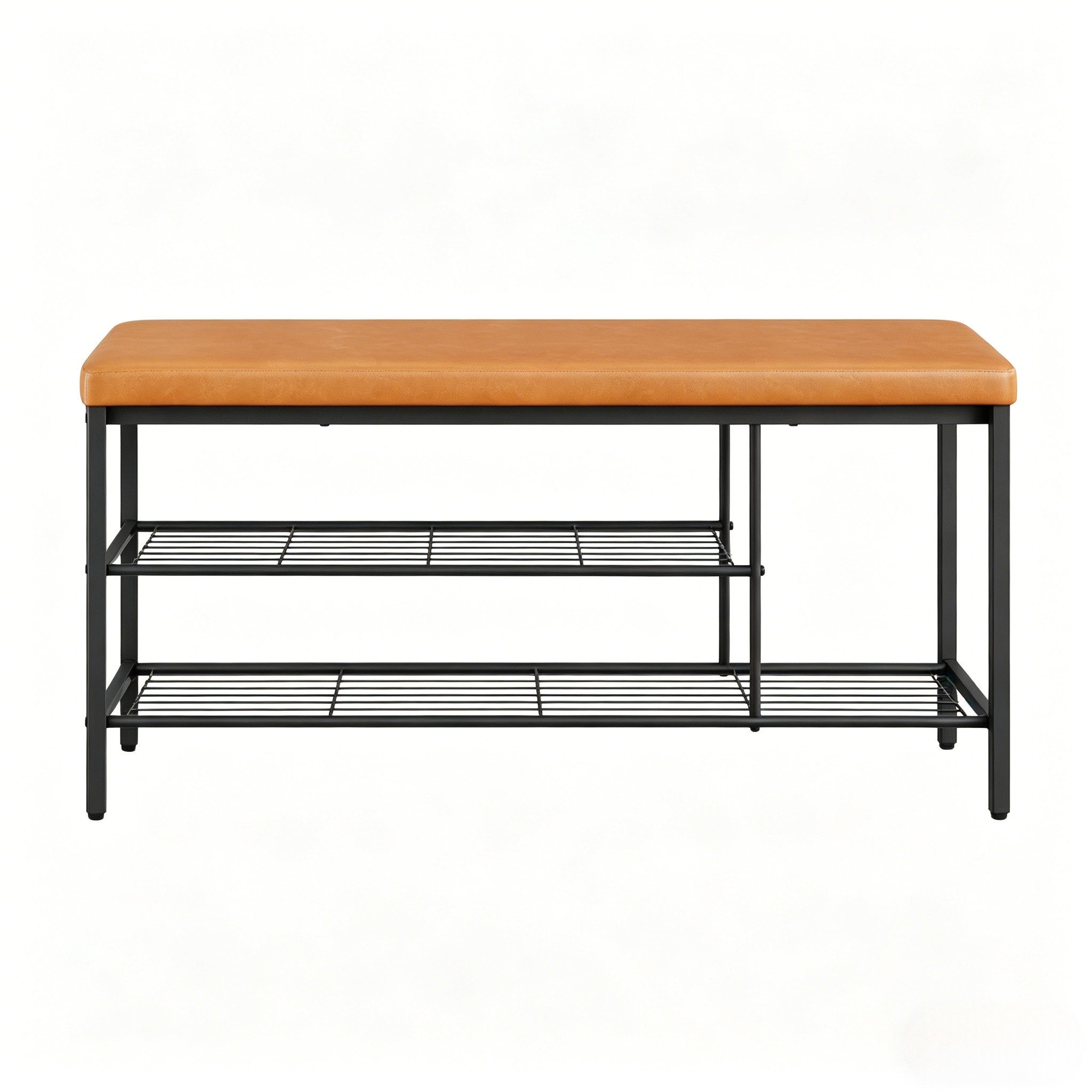 ibettertec Schuhstapler Chic Schuhhalter mit Sitz,Kompaktes Lagerhalter, Kompakter Schuhhalter & Aufbewahrungsregal für Diele, Flur & Garderobe