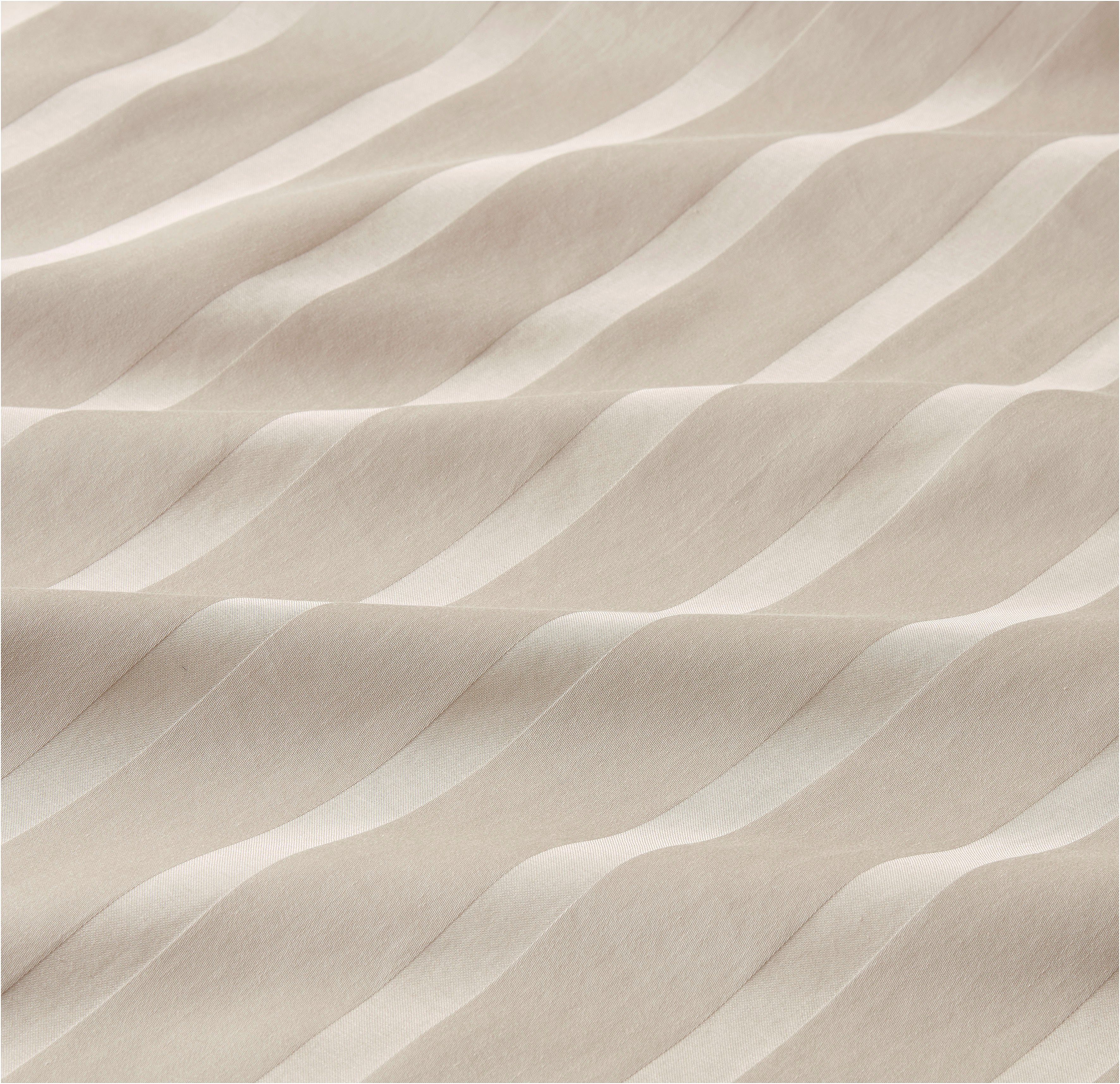 LeGer Home by Lena Gercke Bettwäsche Leonore, Mako-Satin, 2 teilig, Mako-Satin Streifen aus 100% Baumwolle, Größe ab 135x200 cm – Bild 4 von 5