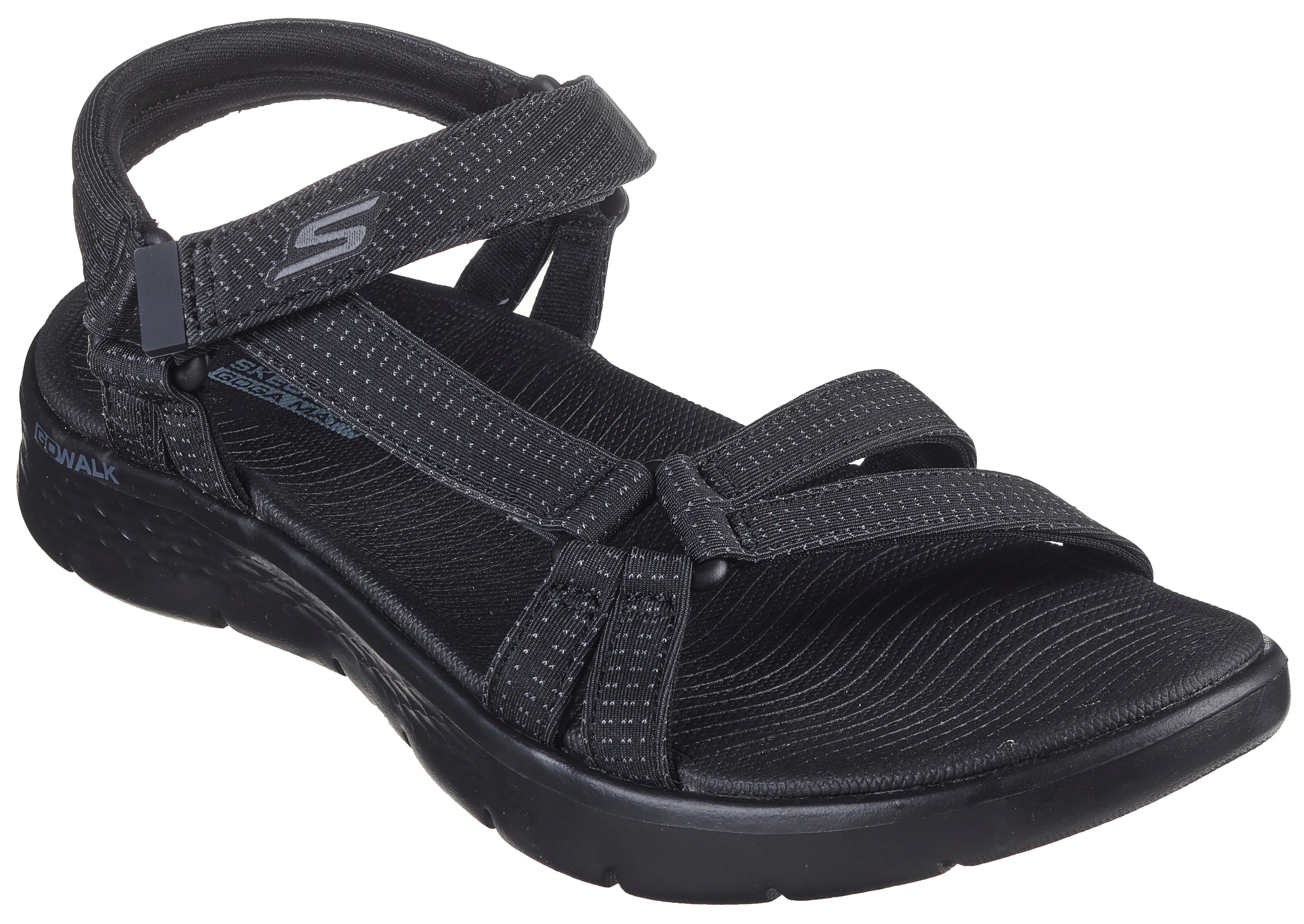 Skechers GO WALK FLEX SANDAL-SUBLIME-X Sandale, Sommerschuh, Sandalette, Klettschuh, mit Goga Mat Footbed