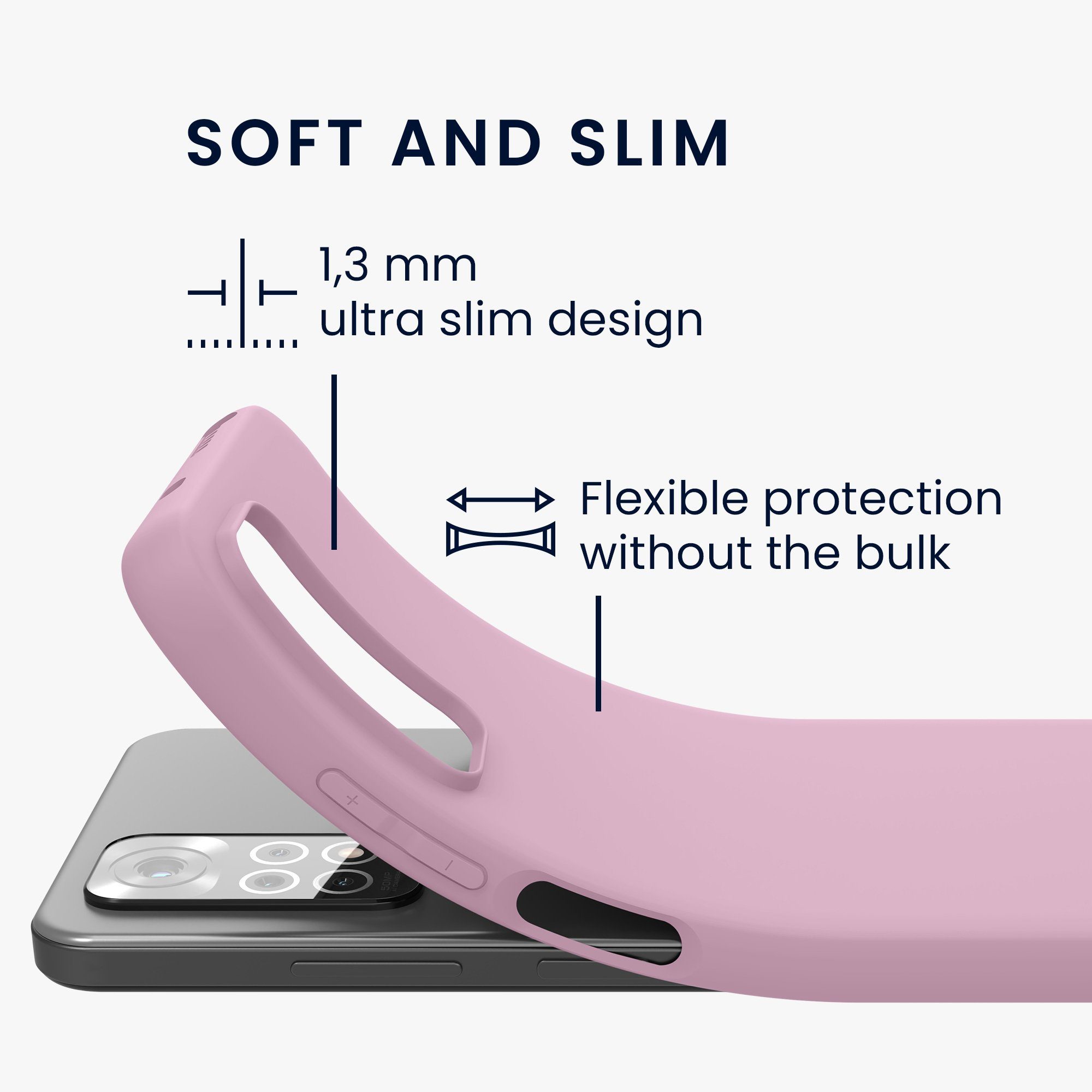 kwmobile Handyhülle Hülle für Xiaomi Redmi Note 11 / Note 11S, Hülle Silikon - Soft Handyhülle - Handy Case Cover