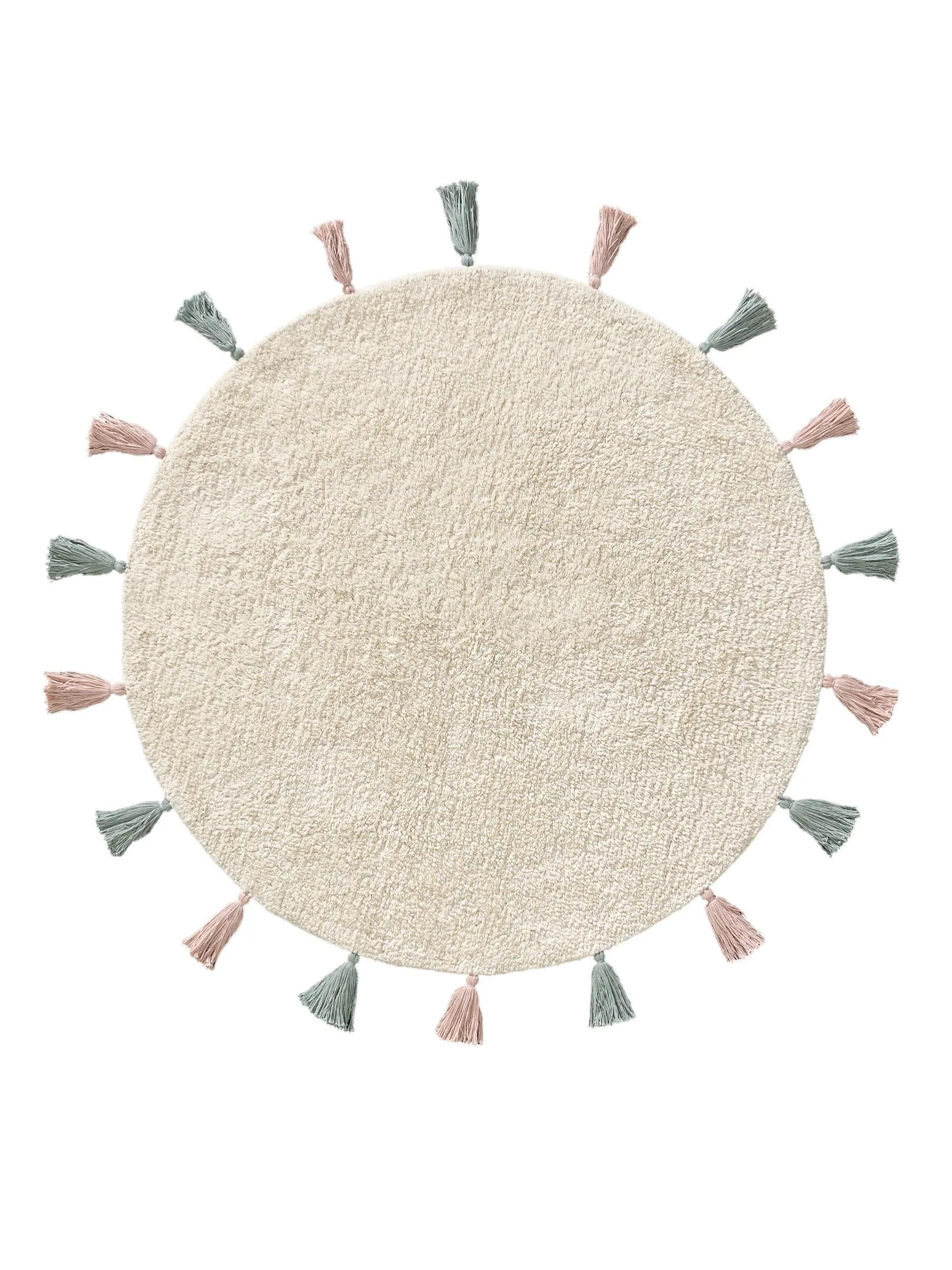 benuta Kinderteppich Malu, rund, Höhe: 6 mm, Kunstfaser, Berber, Ethno-Style, Wohnzimmer