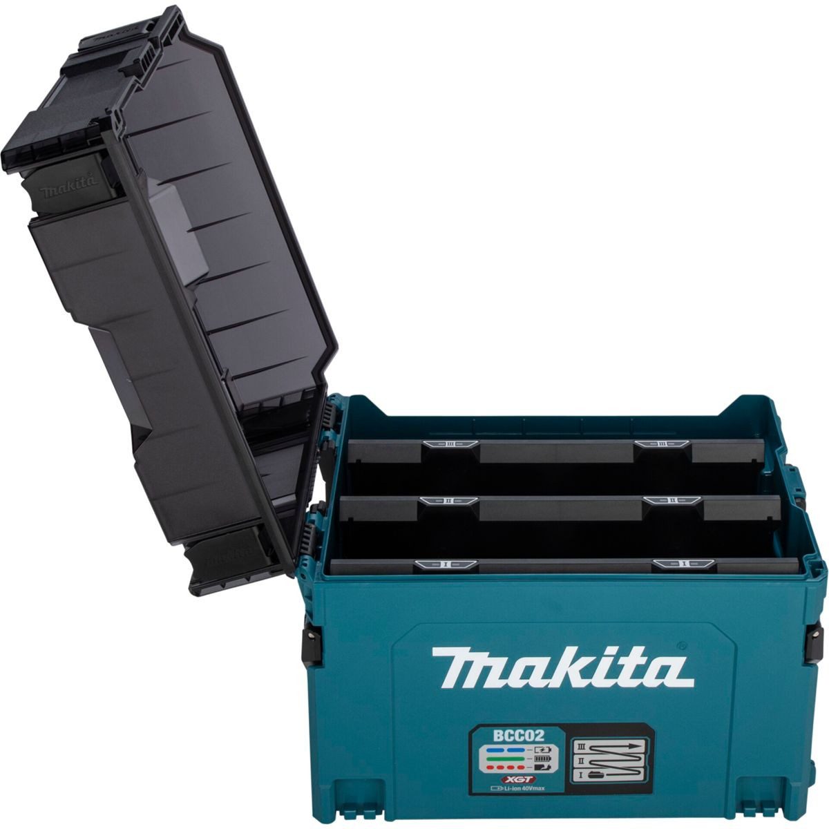 Makita 1914U0-3 Akku-Ladekoffer 40V max. Werkzeug-Akku-Ladetechnik