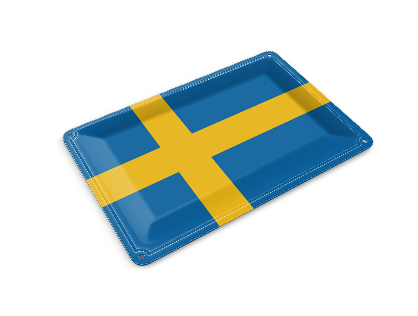 Femer GmbH Postkarte Flagge Schwedens 14x10 cm Flag of Sweden, unfrankiert
