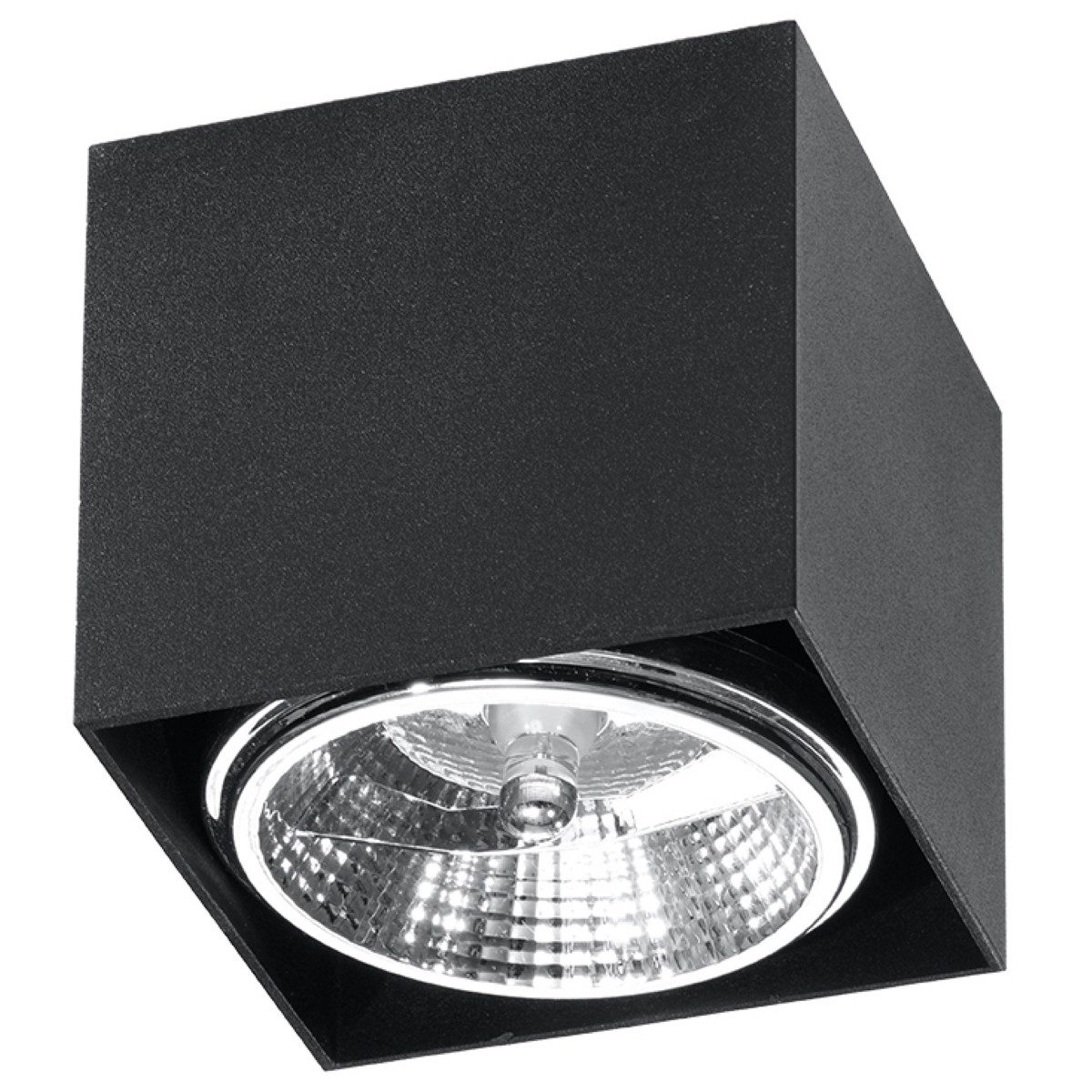 SOLLUX lighting Deckenleuchte Deckenleuchte Blake Schwarz, Nicht enthalten
