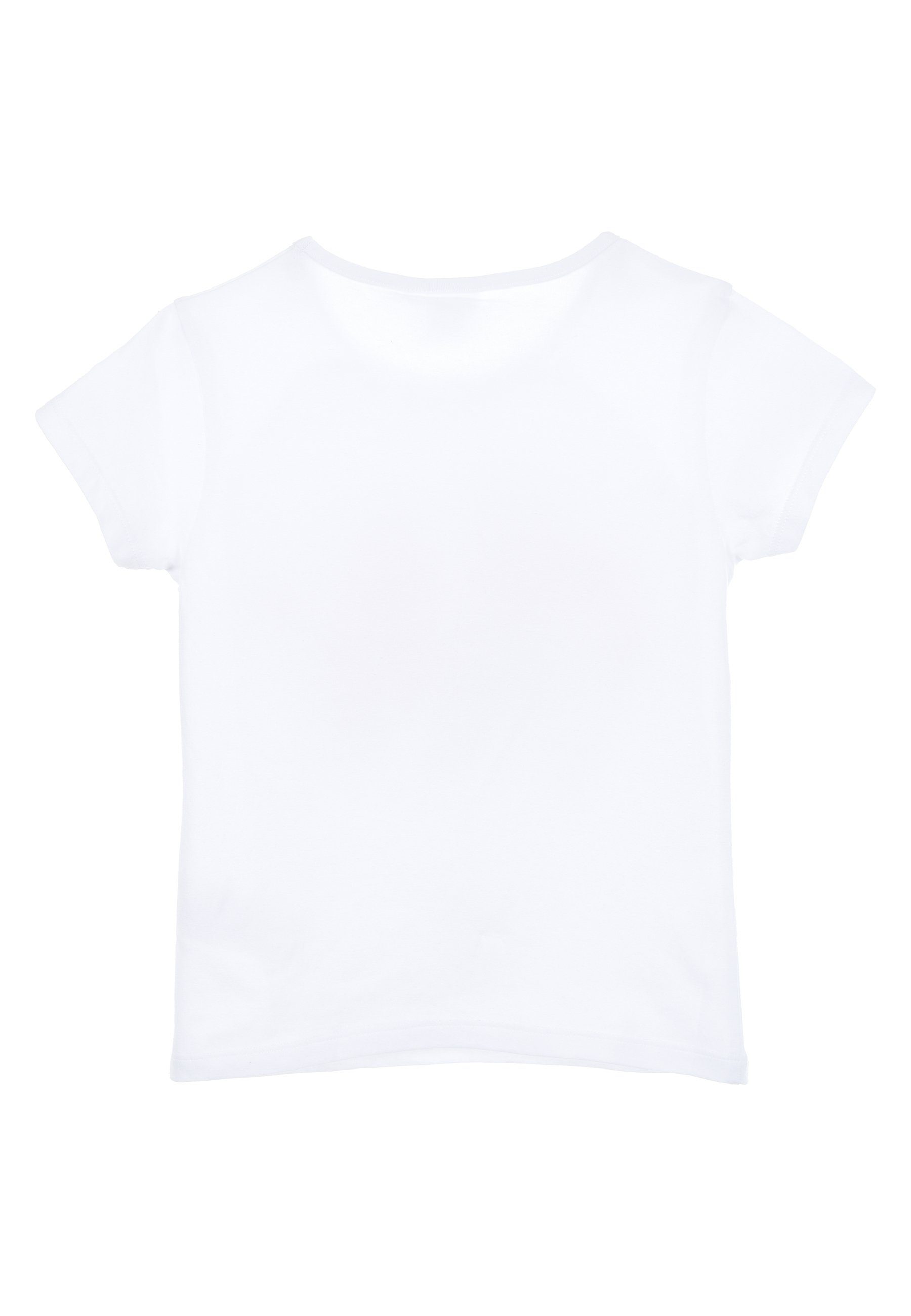 T-Shirt Shirt Sommer Disney Mädchen & Elsa Frozen Anna Weiß T-Shirt