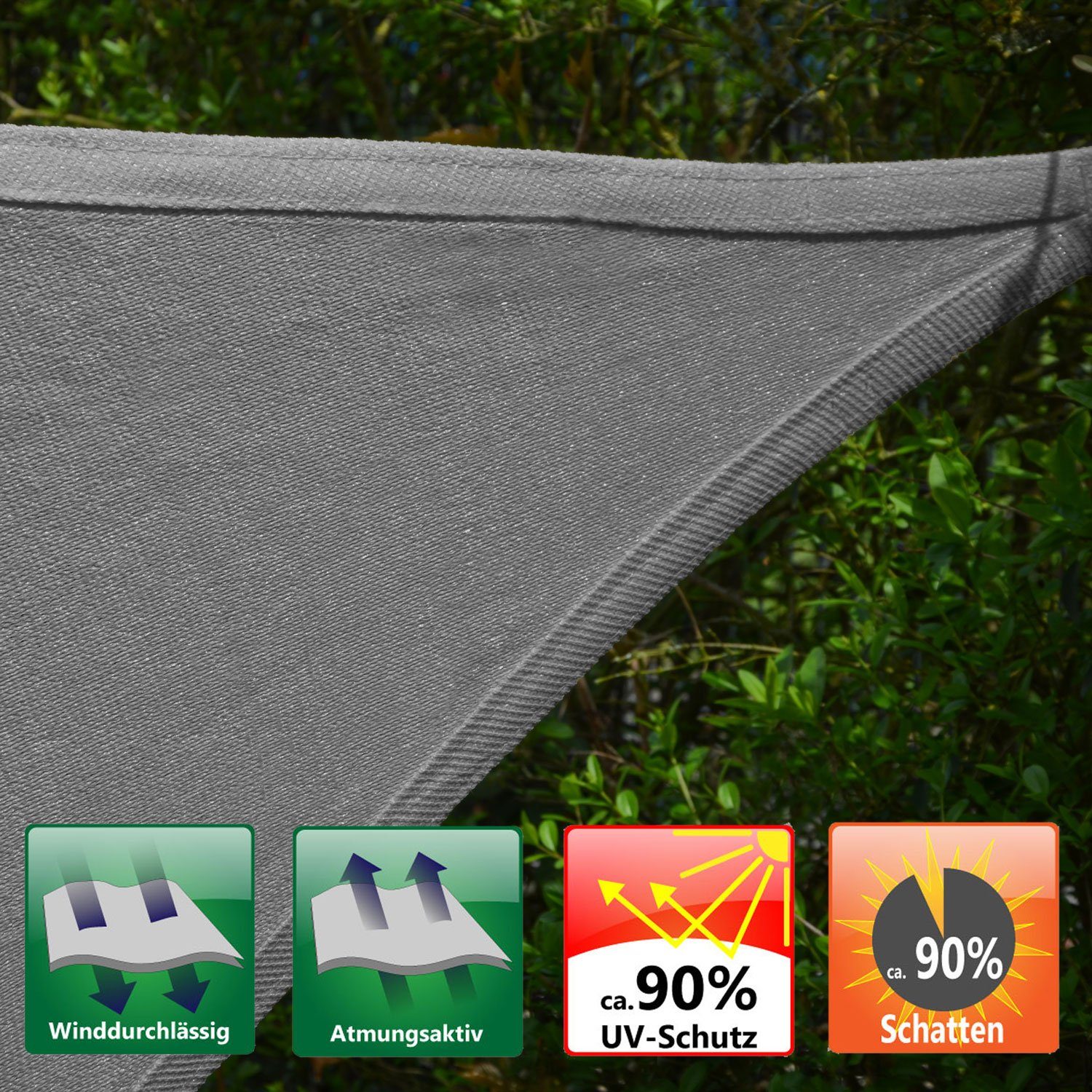 sonnensegel 4x4 wasserdurchlässig