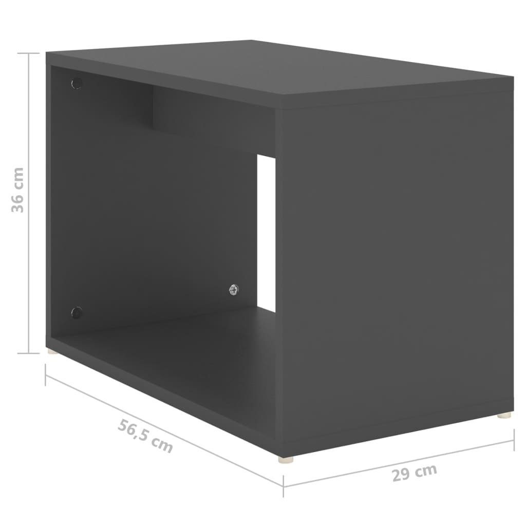 Satztisch-Set Holzwerkstoff Grau 60x60x38 (1-St) Grau vidaXL 3-tlg. Grau | Couchtisch cm