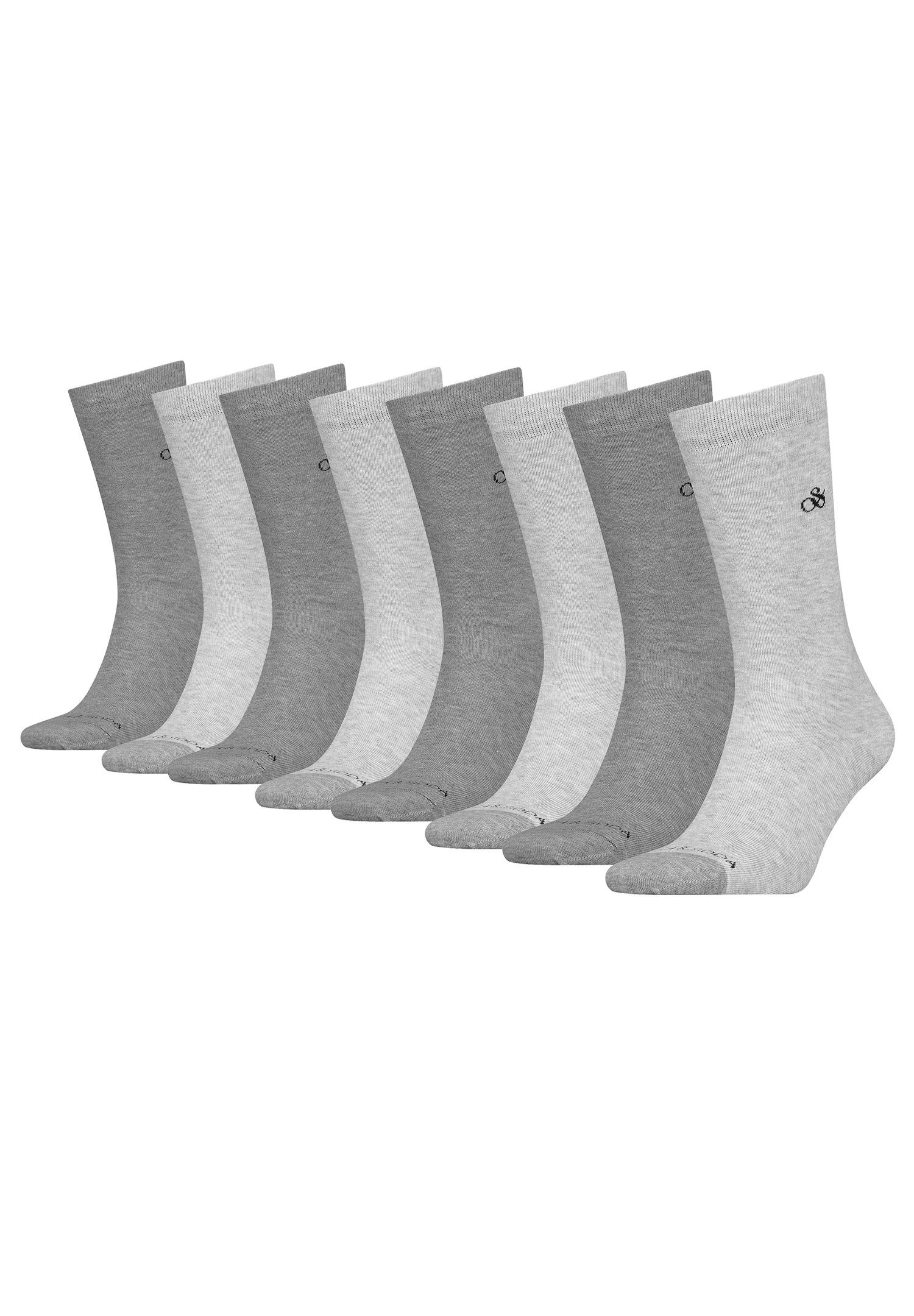 Scotch & Soda Kurzsocken - Dip Socks SCSO CLASSIC grey Toe 8P (8-Paar) 032 melange