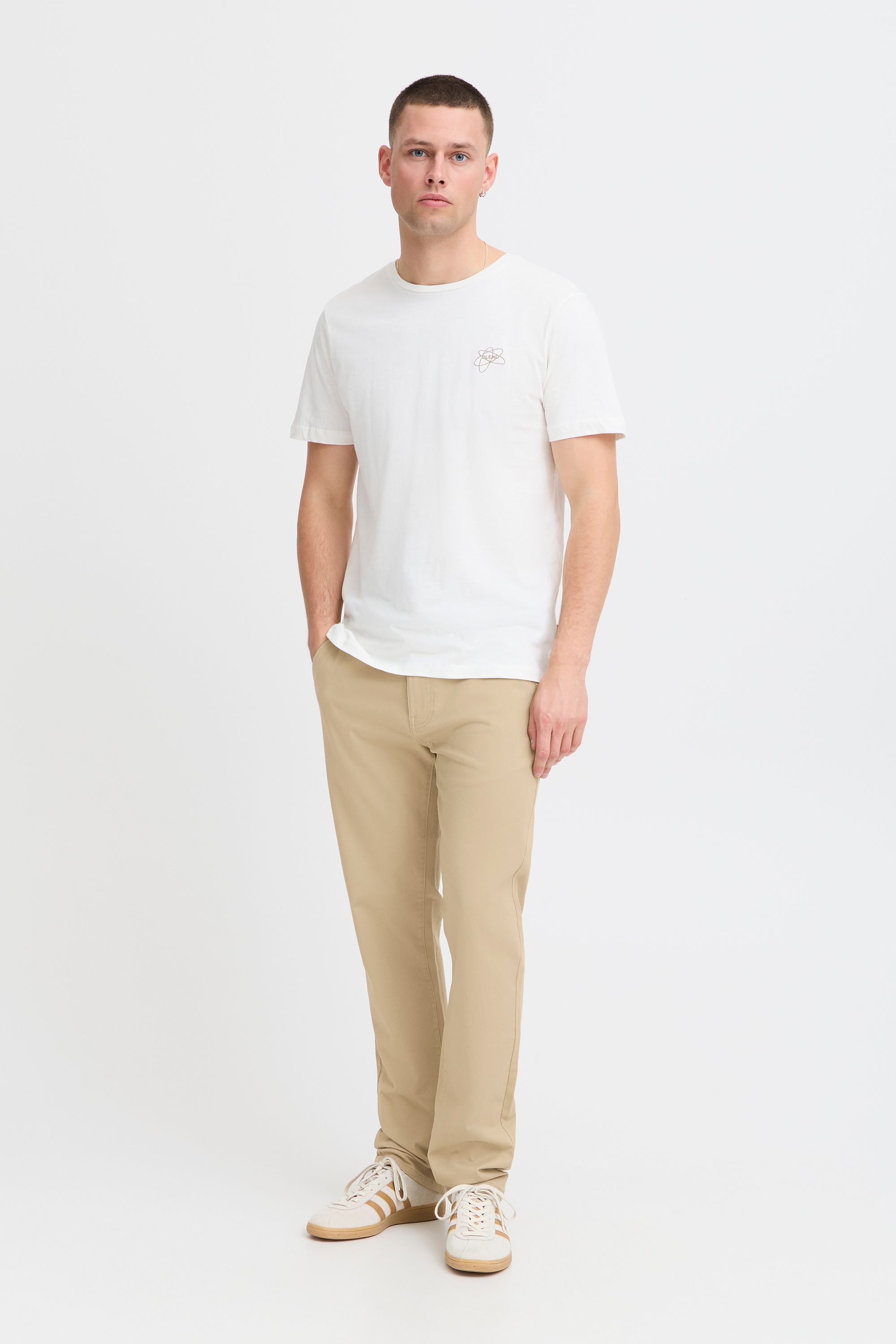 Blend Chinohose BHLPants Klassische Stoffhose mit Gürtel - Regular Fit