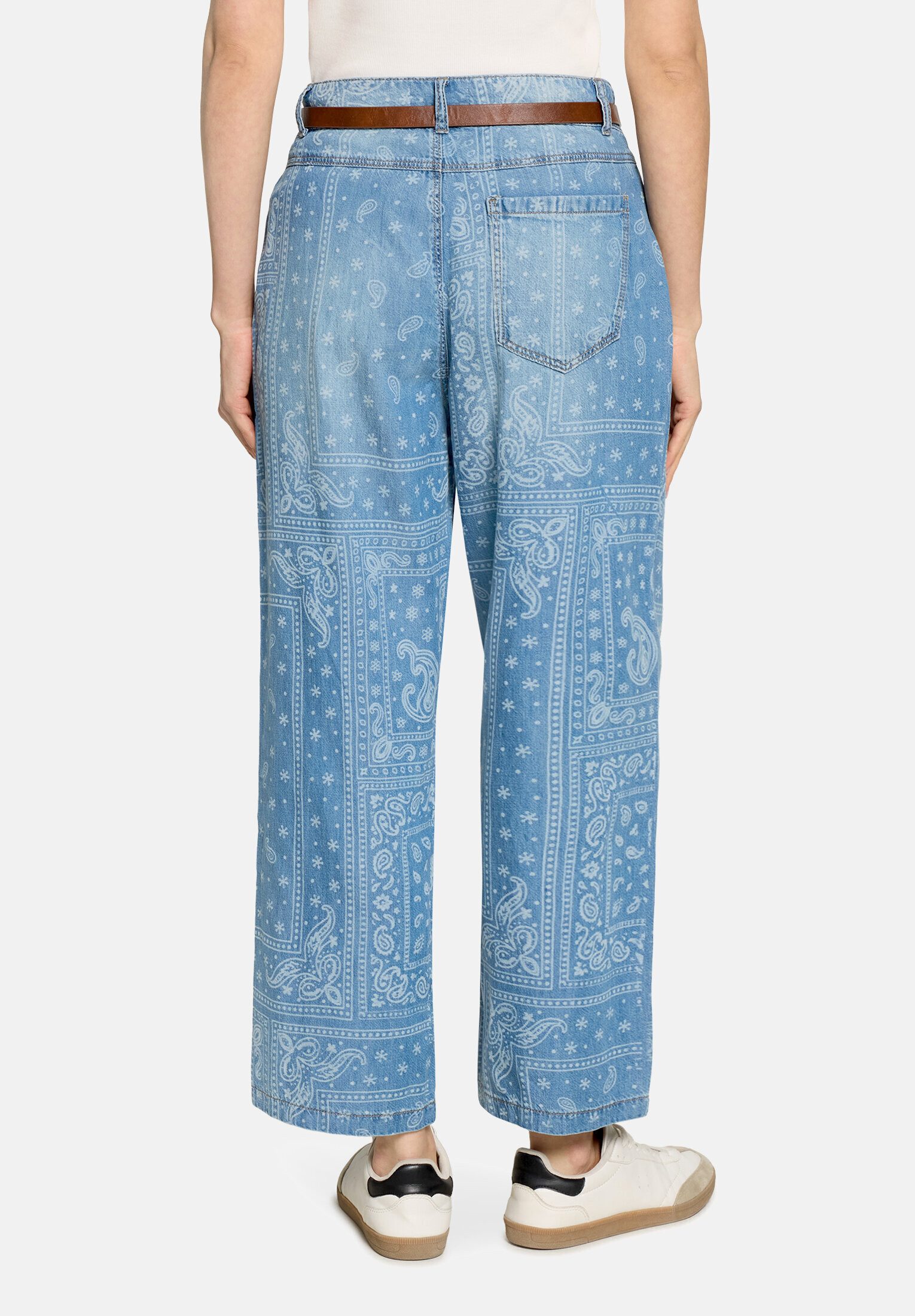 Cartoon Stoffhose Damen mit Gürtel