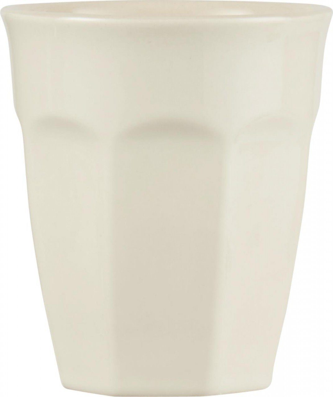 Ib Laursen Becher Mynte, H:9.5cm 82 - Creme Steingut Butter Steingut, D:8.5cm Cream