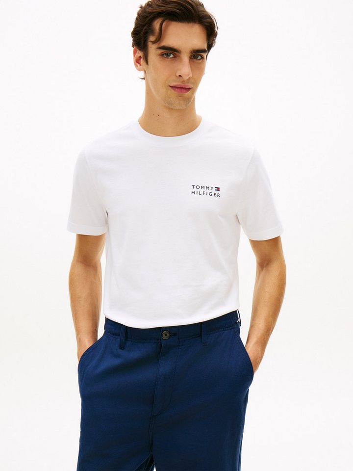 Tommy Hilfiger T-Shirt BRAND LOVE EMBRO STACK mit großem Rückenprint, regular fit