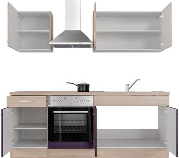 Flex-Well Küche Portland, wahlw. mit E-Geräten, Breite 210 cm, viele Farbvarianten erhältlich
