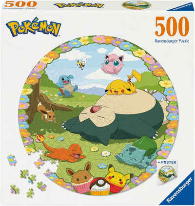 Ravensburger Puzzle Blumige Pokémon, 500 Puzzleteile, Made in Europe, FSC® - schützt Wald - weltweit