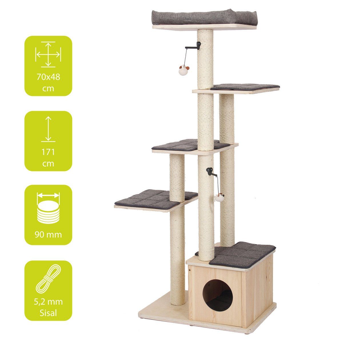 Europet-Bernina Kratzbaum Kratzbaum Comfort Stockholm grau