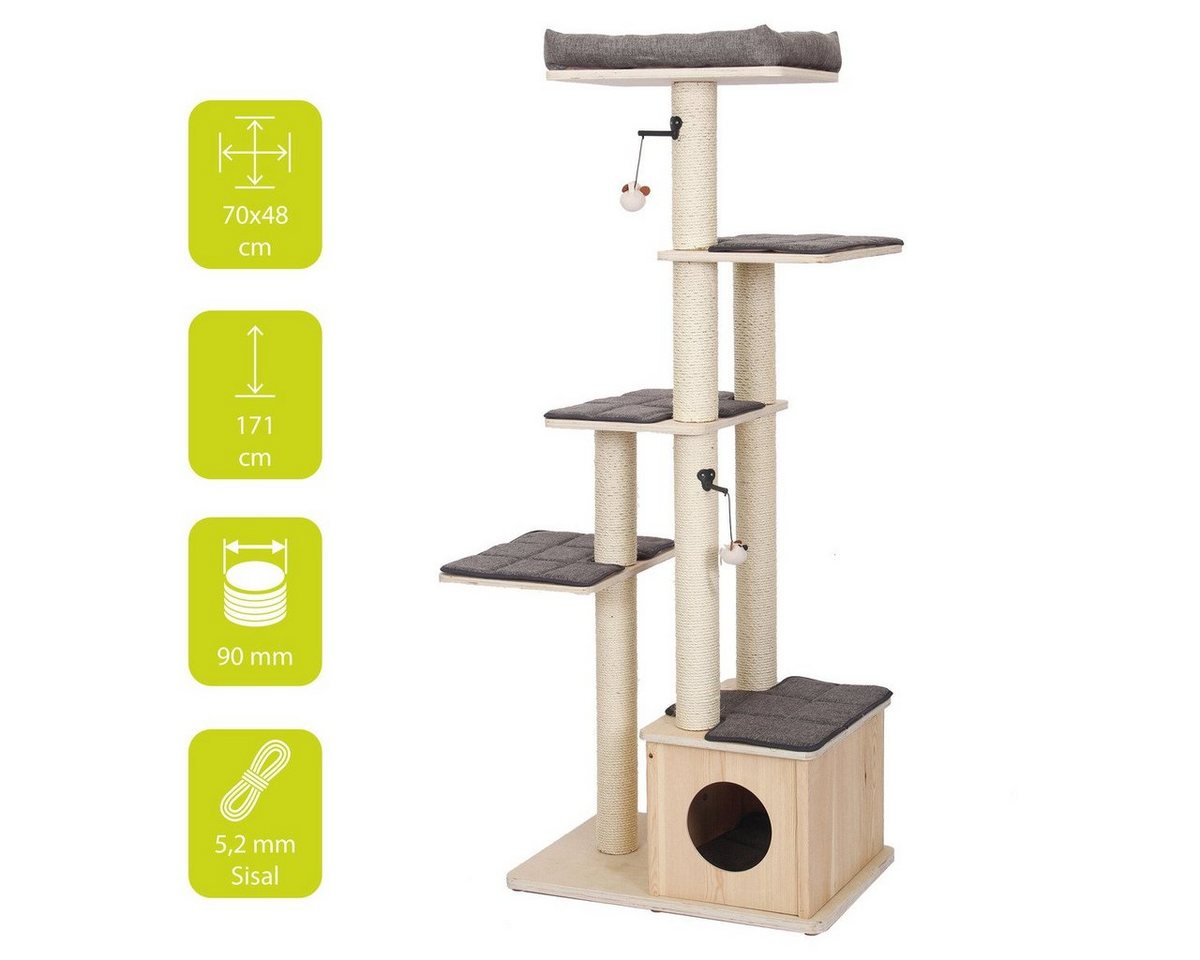 Thumbnail - Europet-Bernina Kratzbaum Kratzbaum Comfort Stockholm grau