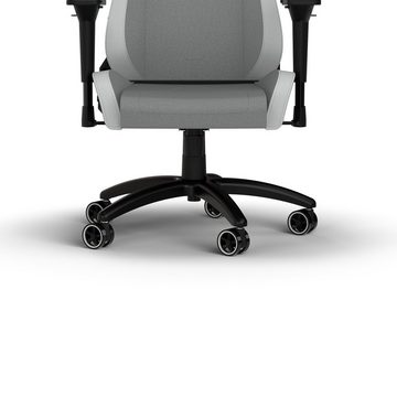 Corsair Gaming-Stuhl TC200 Fabric Gaming Chair - Standard Fit, Light Grey/White