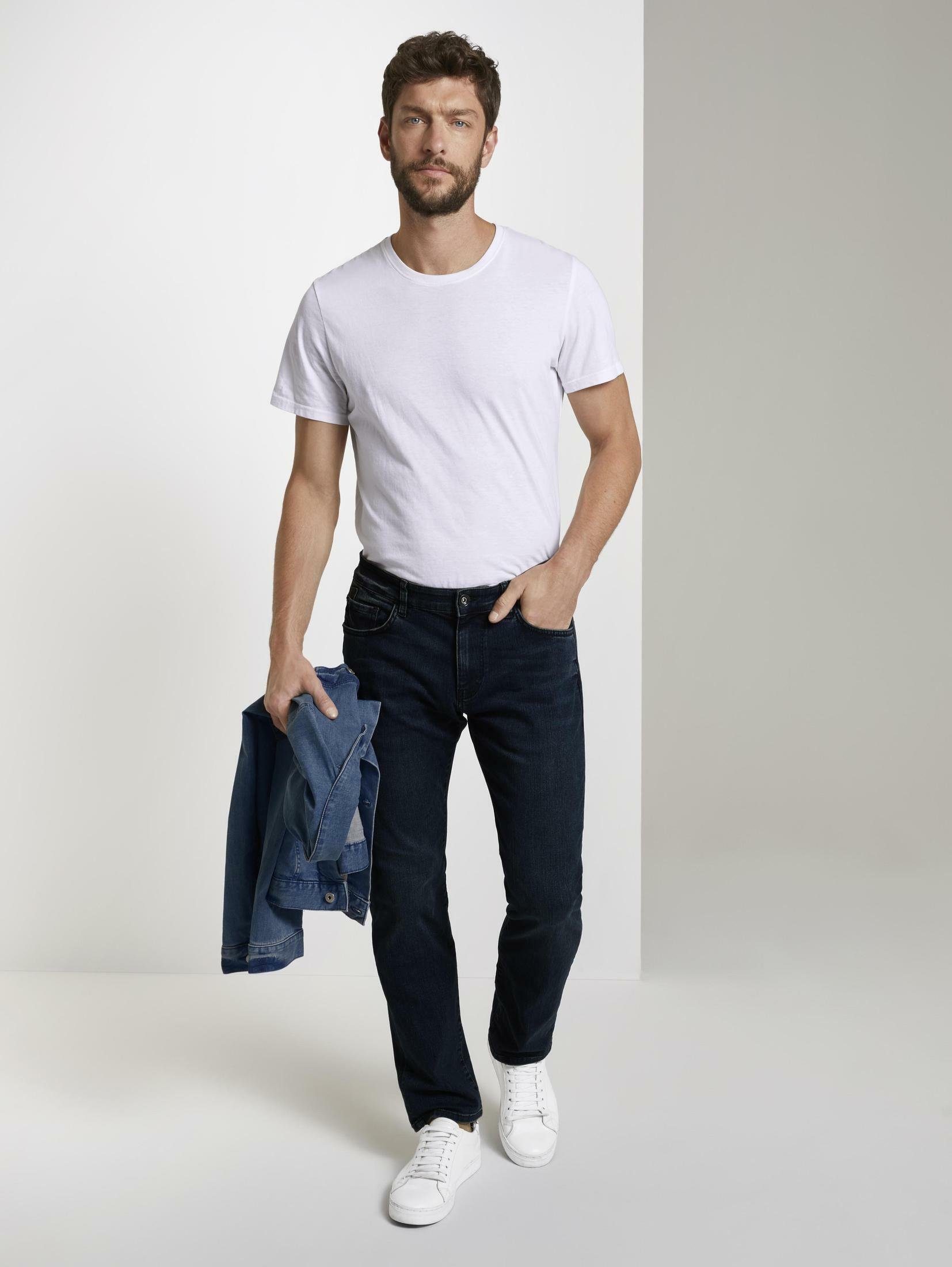 Taschendetails TOM mit Straight Straight-Jeans Jeans Marvin TAILOR