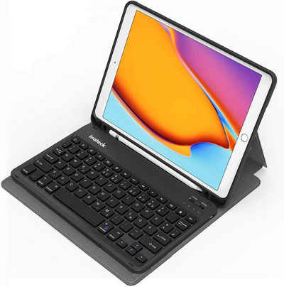 Inateck »Tastatur Hülle für 10,2 Zoll iPad 9th/8th/7th Gen, 10, 5" iPad Air 3« iPad-Tastatur (abnehmbar, mit Bildschirmabschaltung und Pencil Slot, QWERTZ)