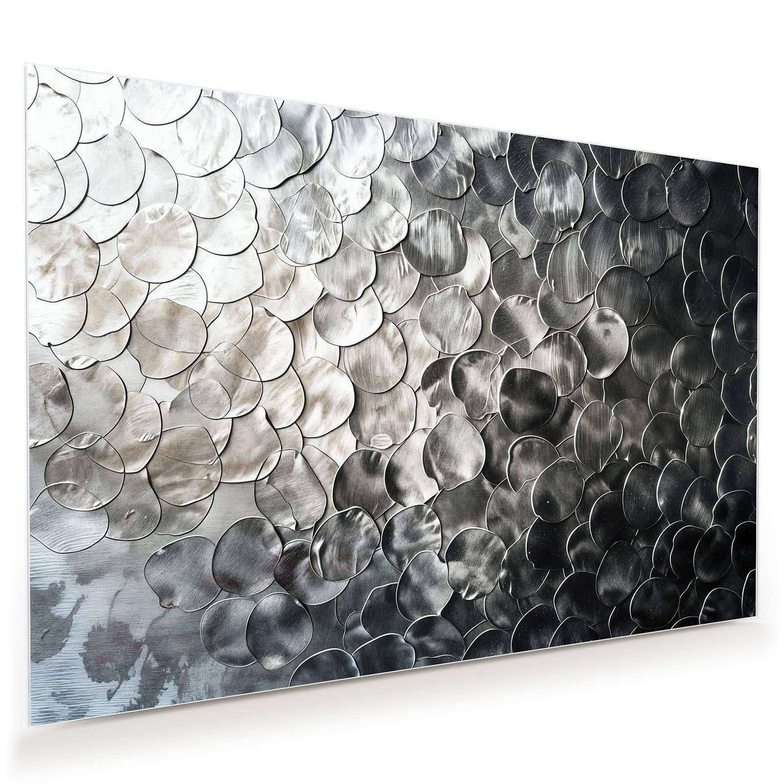 Primedeco Glasbild Wandbild Metallic Schuppen mit Aufhängung, Texturen (21 günstig online kaufen