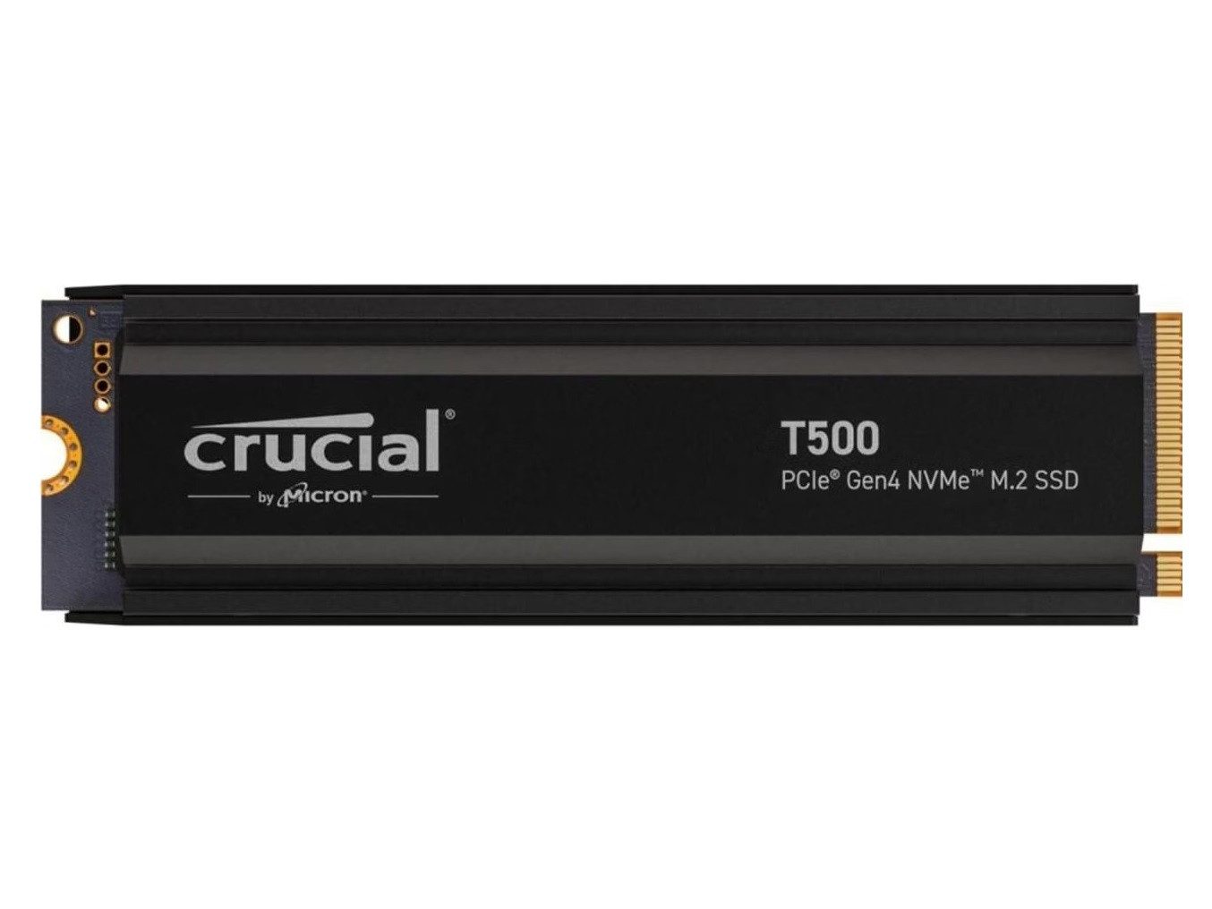 Crucial T500 4TB SSD PS5 M.2 2280 PCIe 4.0 NVMe Kühlkörper interne SSD (4 TB) M.2" 7000 MB/S Lesegeschwindigkeit, 6900 MB/S Schreibgeschwindigkeit, PCIe Gen4 NVMe, Heatsink, TLC NAND, DRAM Cache