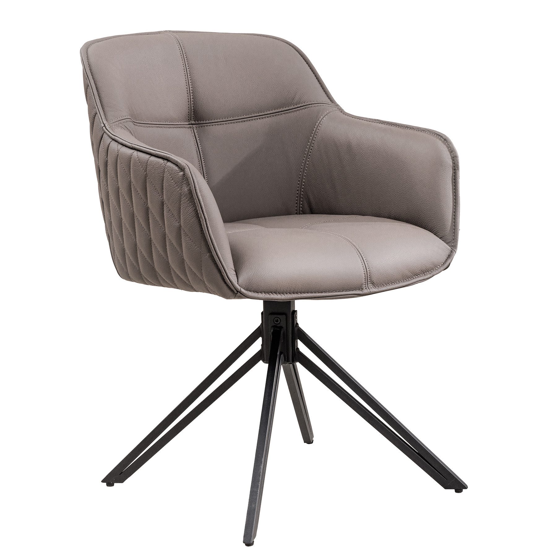 riess-ambiente Polsterstuhl EUPHORIA taupe / schwarz günstig online kaufen