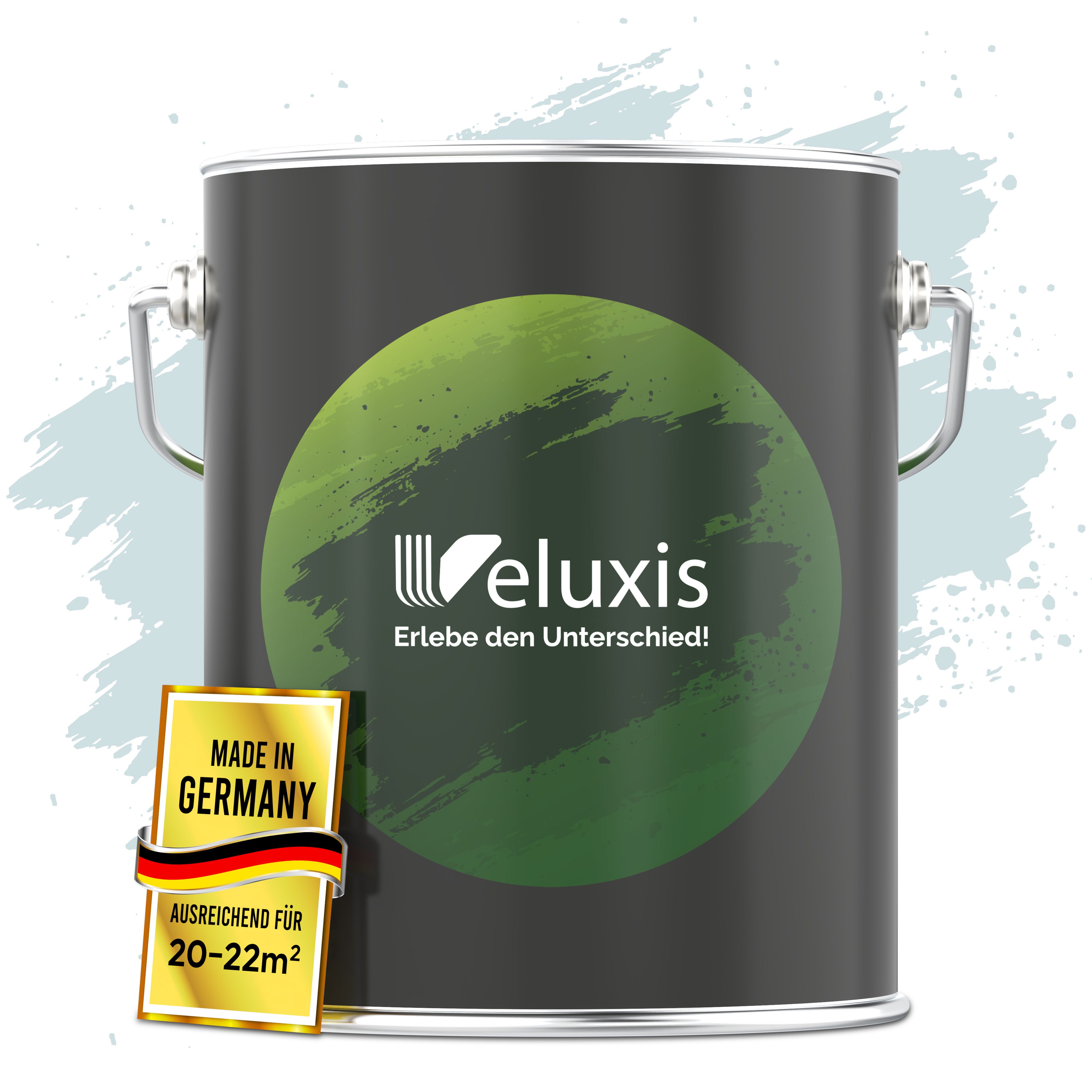 Veluxis Wandfarbe Veluxis® Edle Wandfarbe, für den Innenraum - Deckkraft-Klasse 1, Streifenfrei & tropfarm