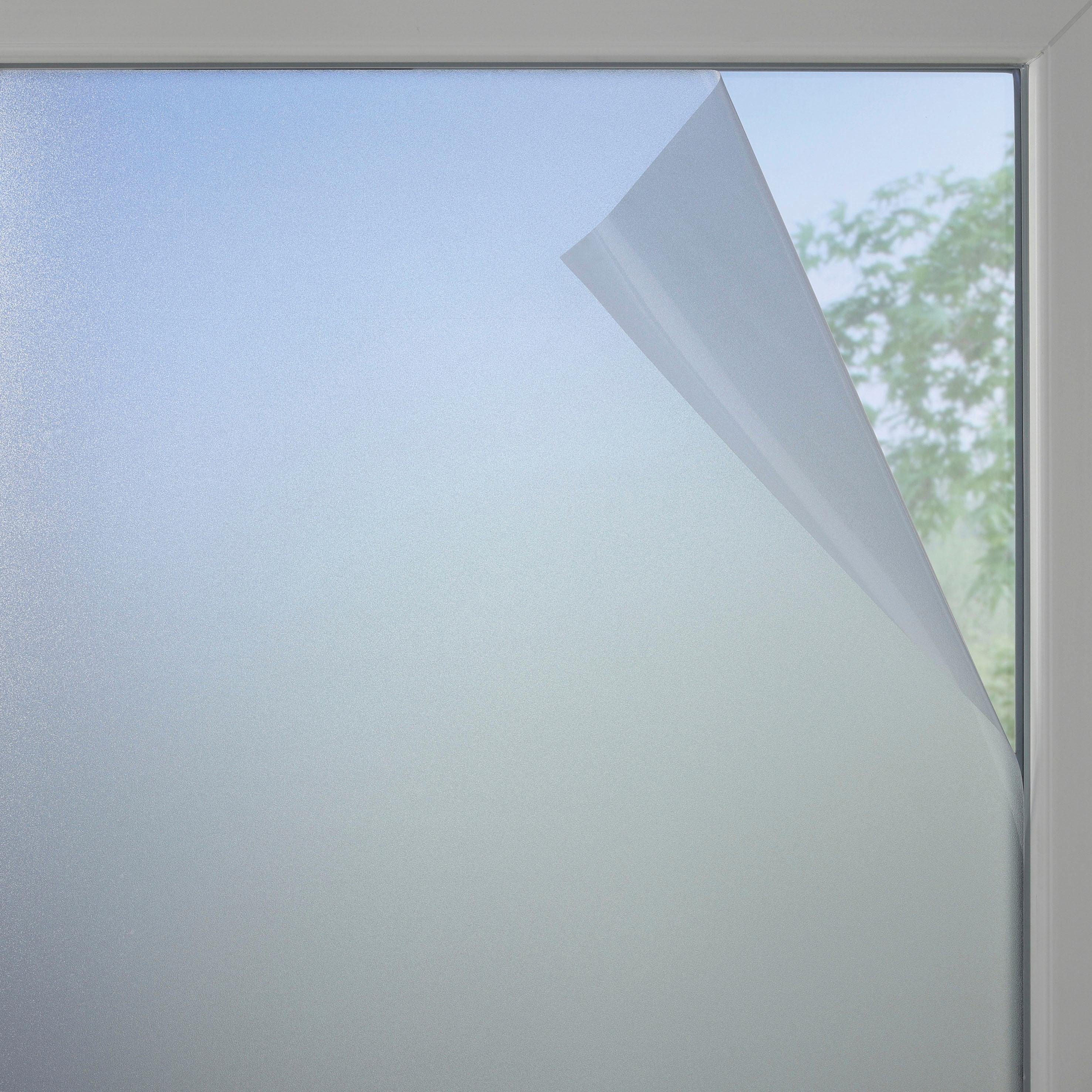 Fensterfolie, GARDINIA, halbtransparent, filtert schädliches UV-Licht glatt
