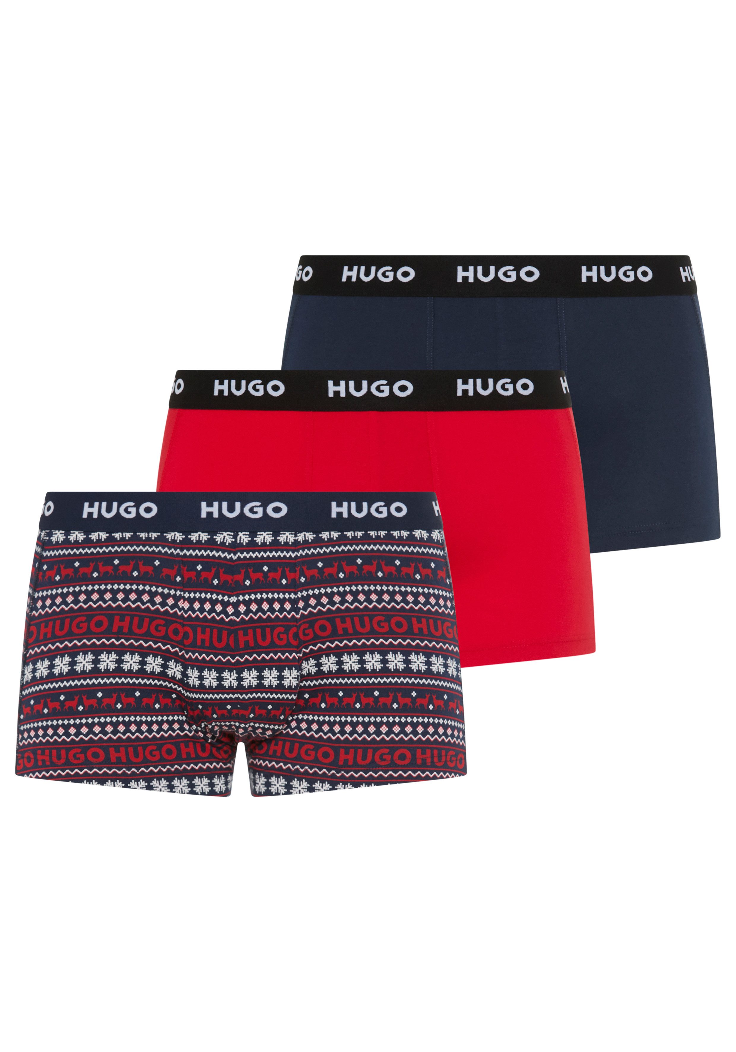 HUGO Trunk TRUNK TRIPLET DESIGN (Packung, 3-St) mit Logobund