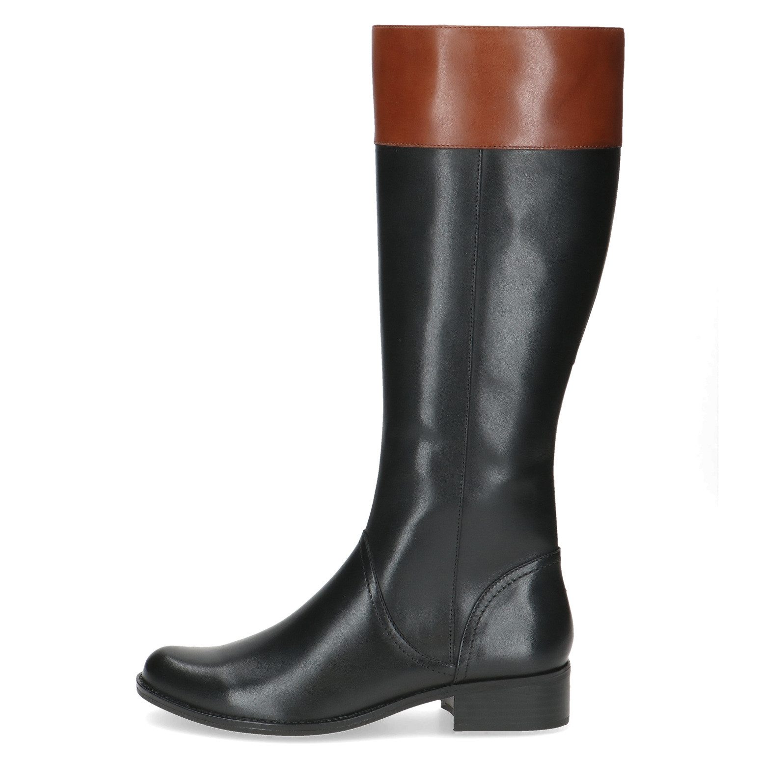 Caprice Stiefel, Blockabsatz, Langschaft-Stiefel in Reiter-Optik
